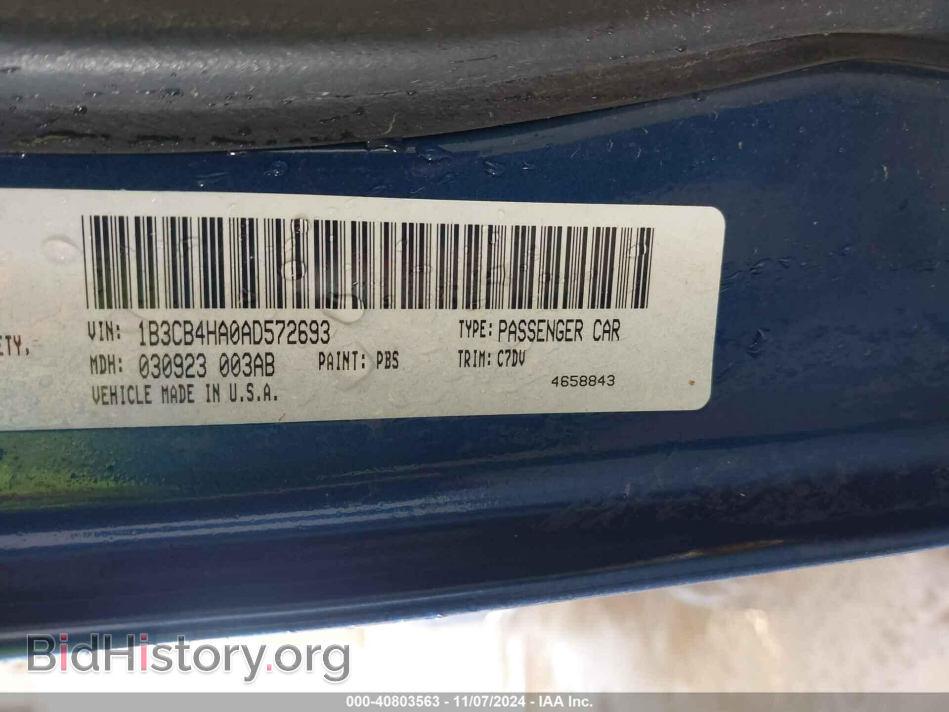 2010 DODGE CALIBER - VIN: 1B3CB4HA0AD572693 - Фото 9