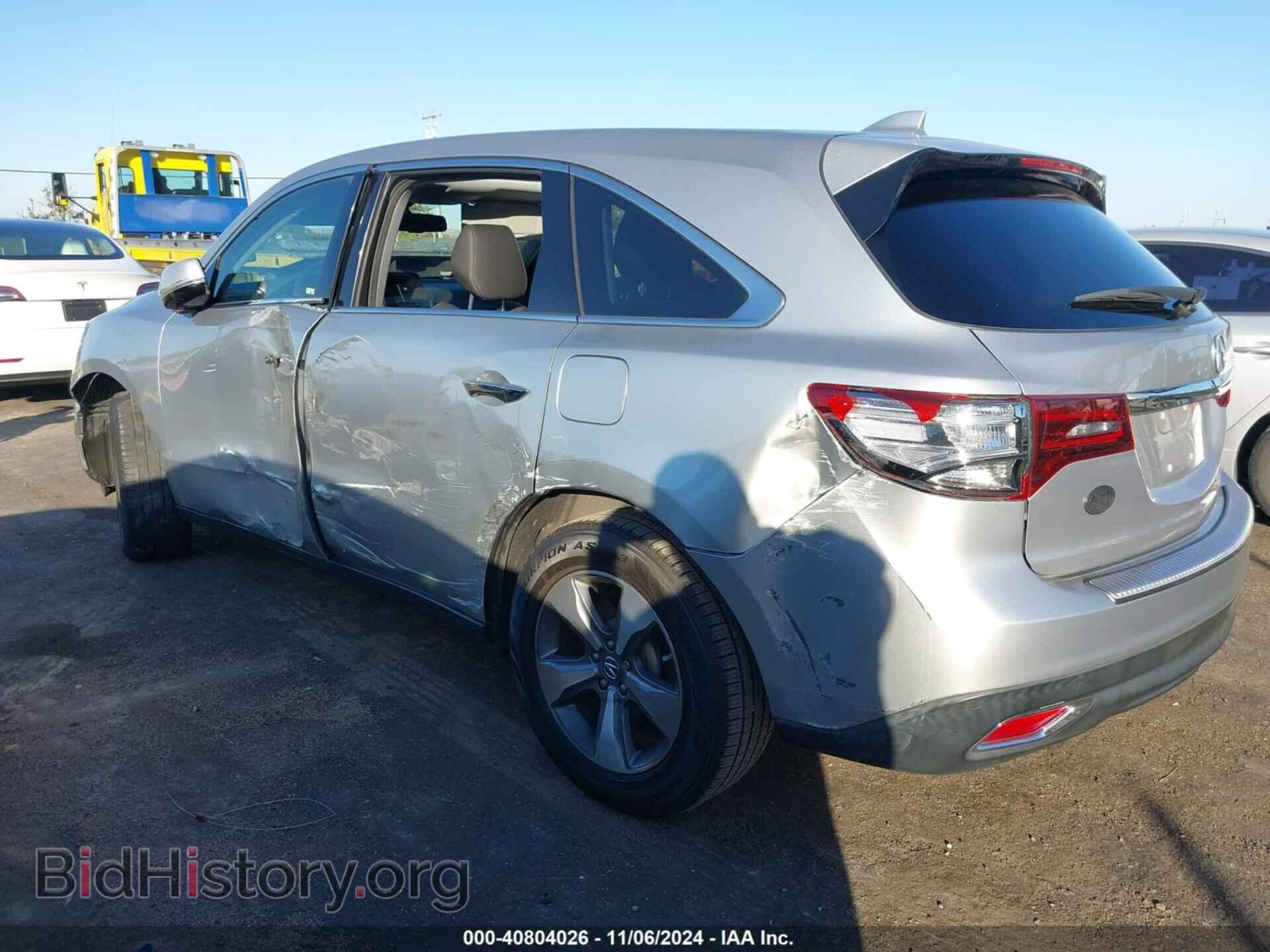 2014 ACURA MDX - VIN: 5FRYD3H27EB013110 - Фото 3