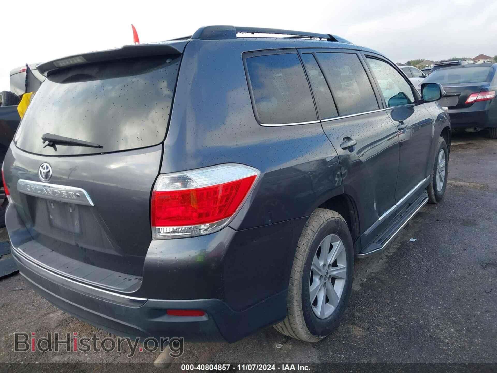 2013 TOYOTA HIGHLANDER - VIN: 5TDZK3EH8DS117801 - Photo 4
