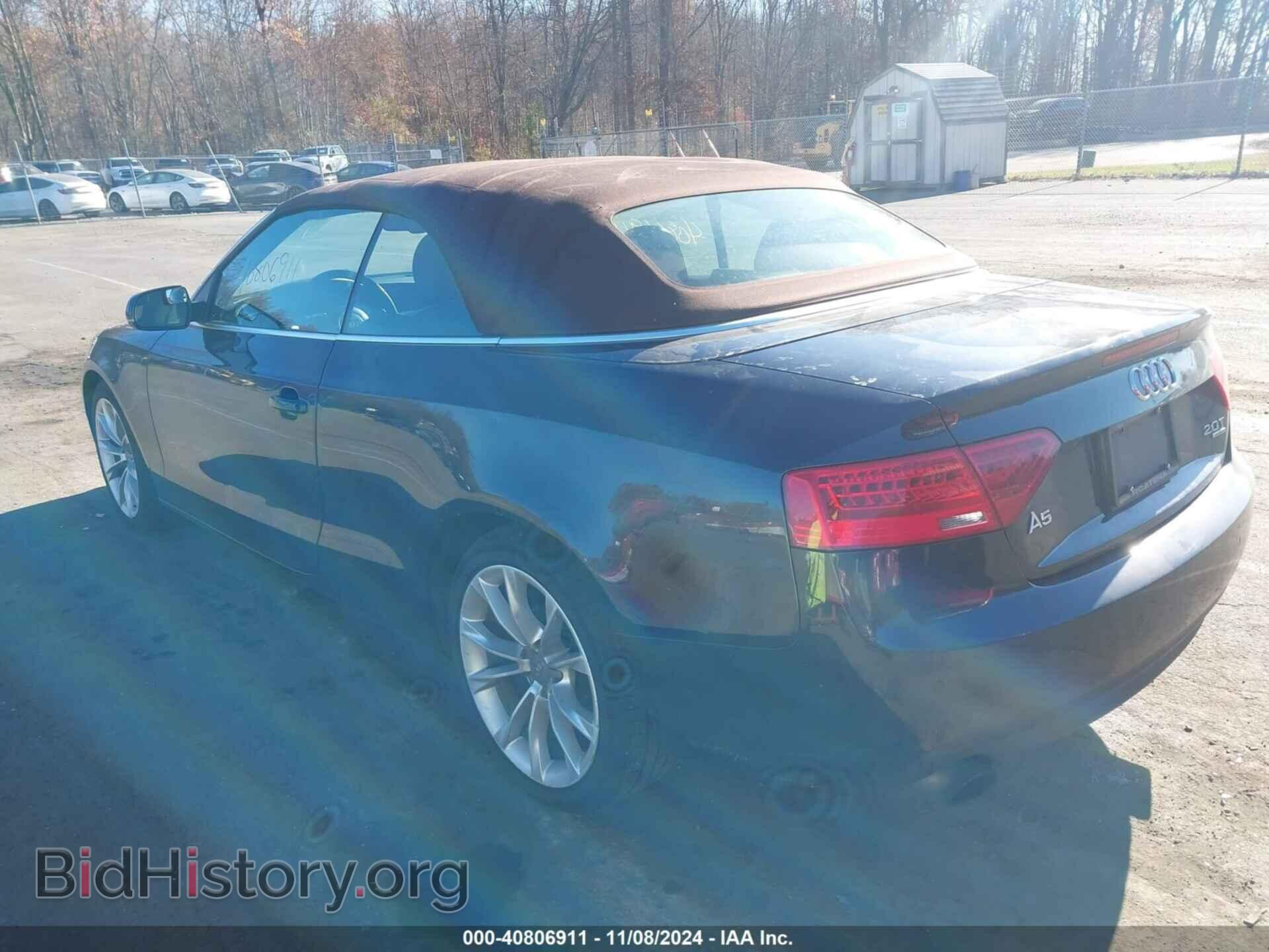 2013 AUDI A5 - VIN: WAULFAFH9DN002639 - Фото 3