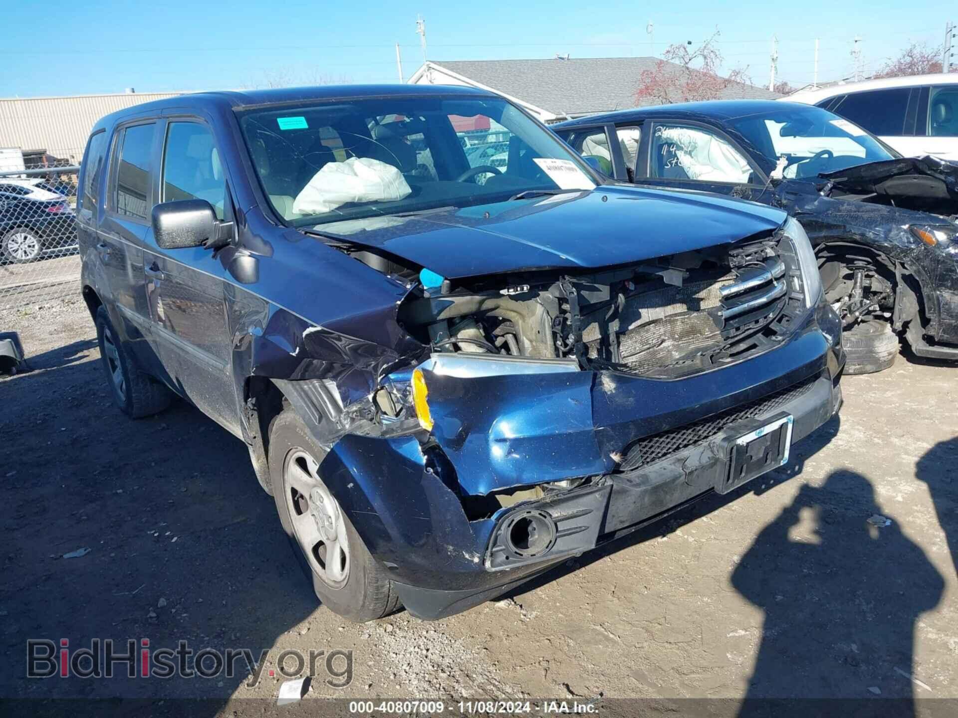 Photo 5FNYF4H22EB031631 - HONDA PILOT 2014