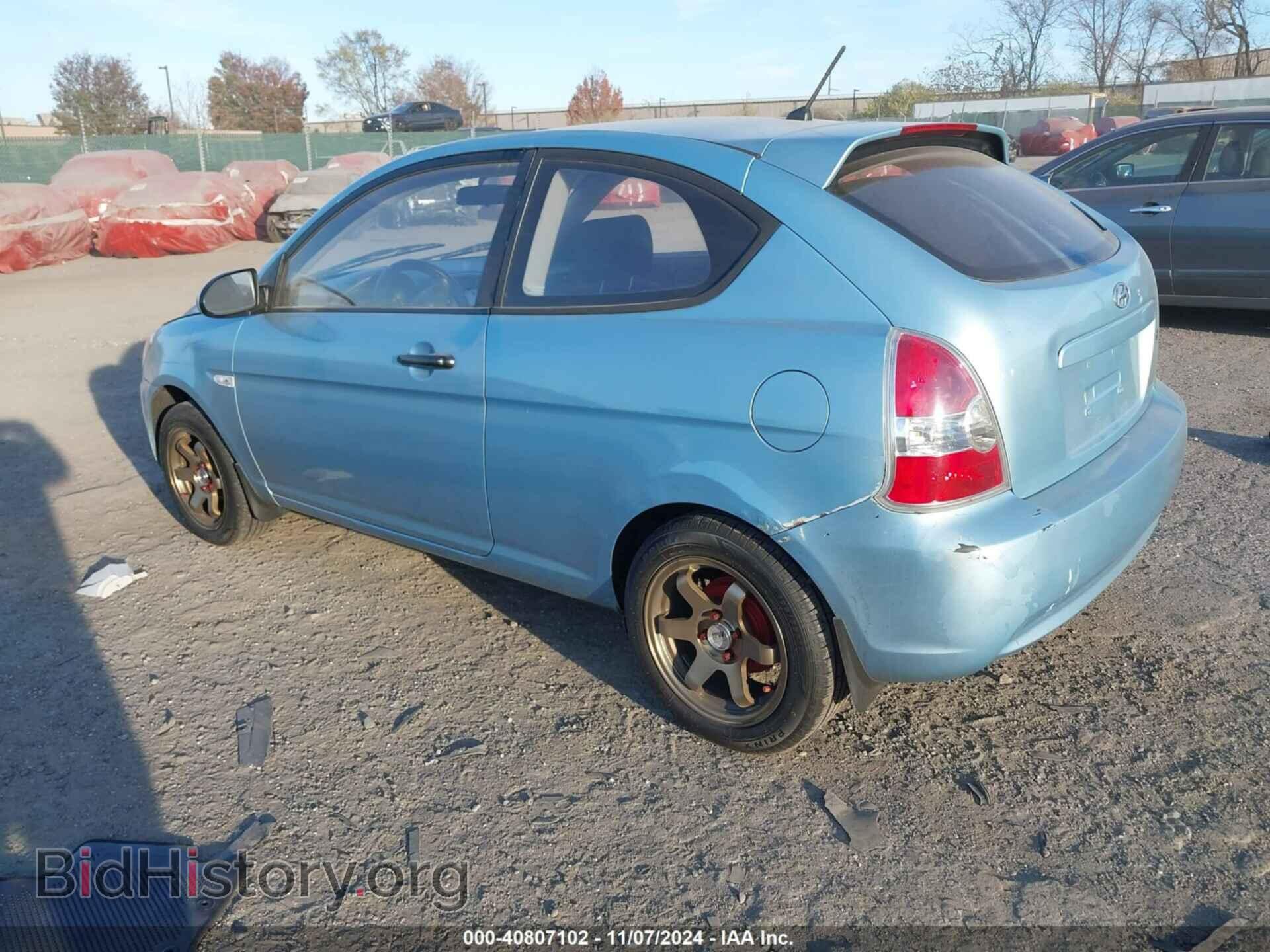 2007 HYUNDAI ACCENT - VIN: KMHCM36C97U027345 - Фото 3