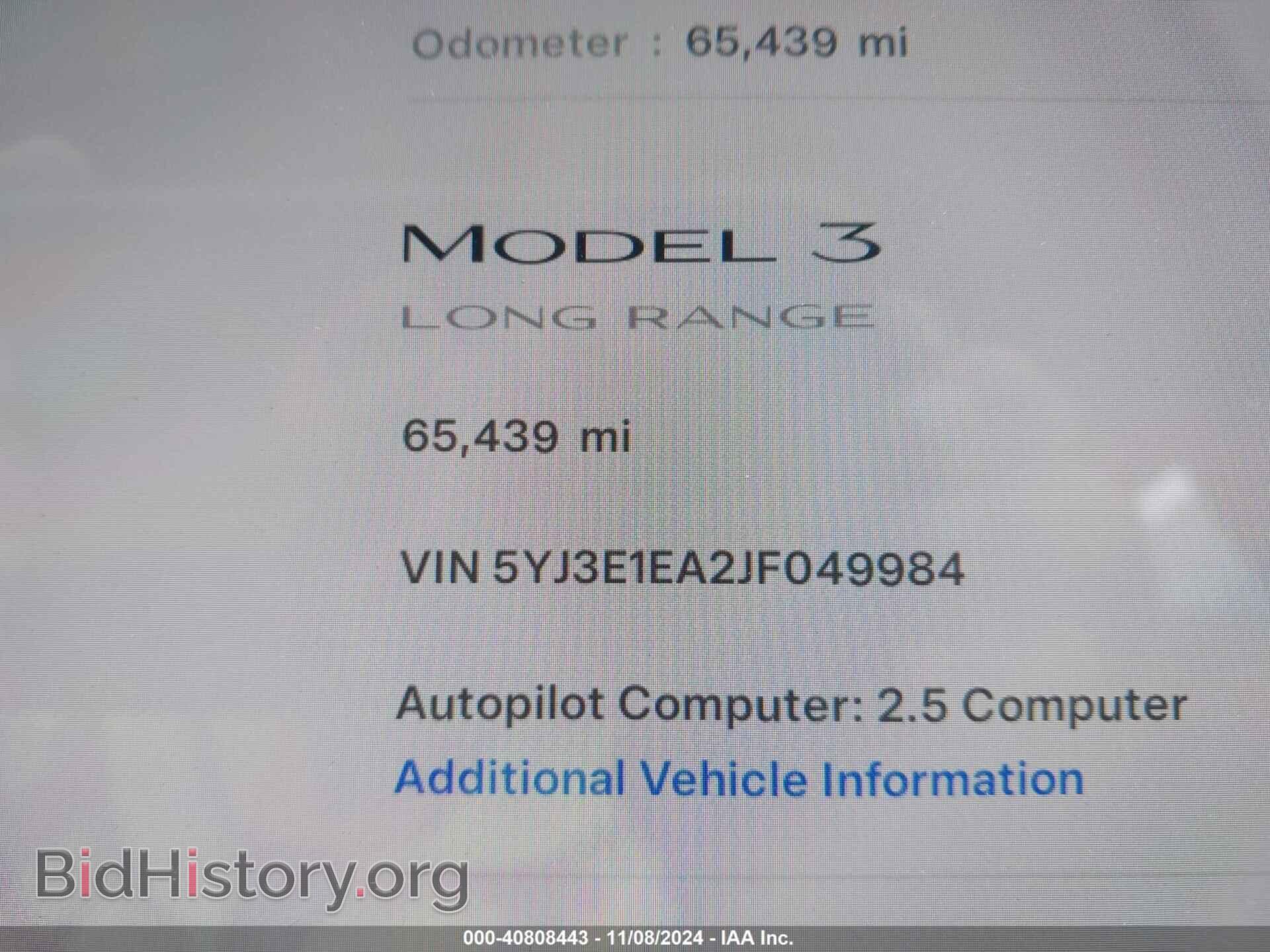2018 TESLA MODEL 3 - VIN: 5YJ3E1EA2JF049984 - Фото 7