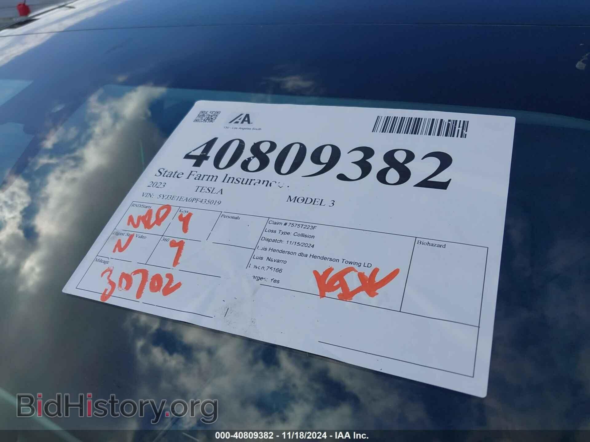 2023 TESLA MODEL 3 - VIN: 5YJ3E1EA0PF435019 - Фото 20