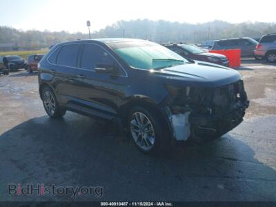 2015 Ford EDGE Titanium, черный — VIN 2FMTK4K88FBC20541, IAAI