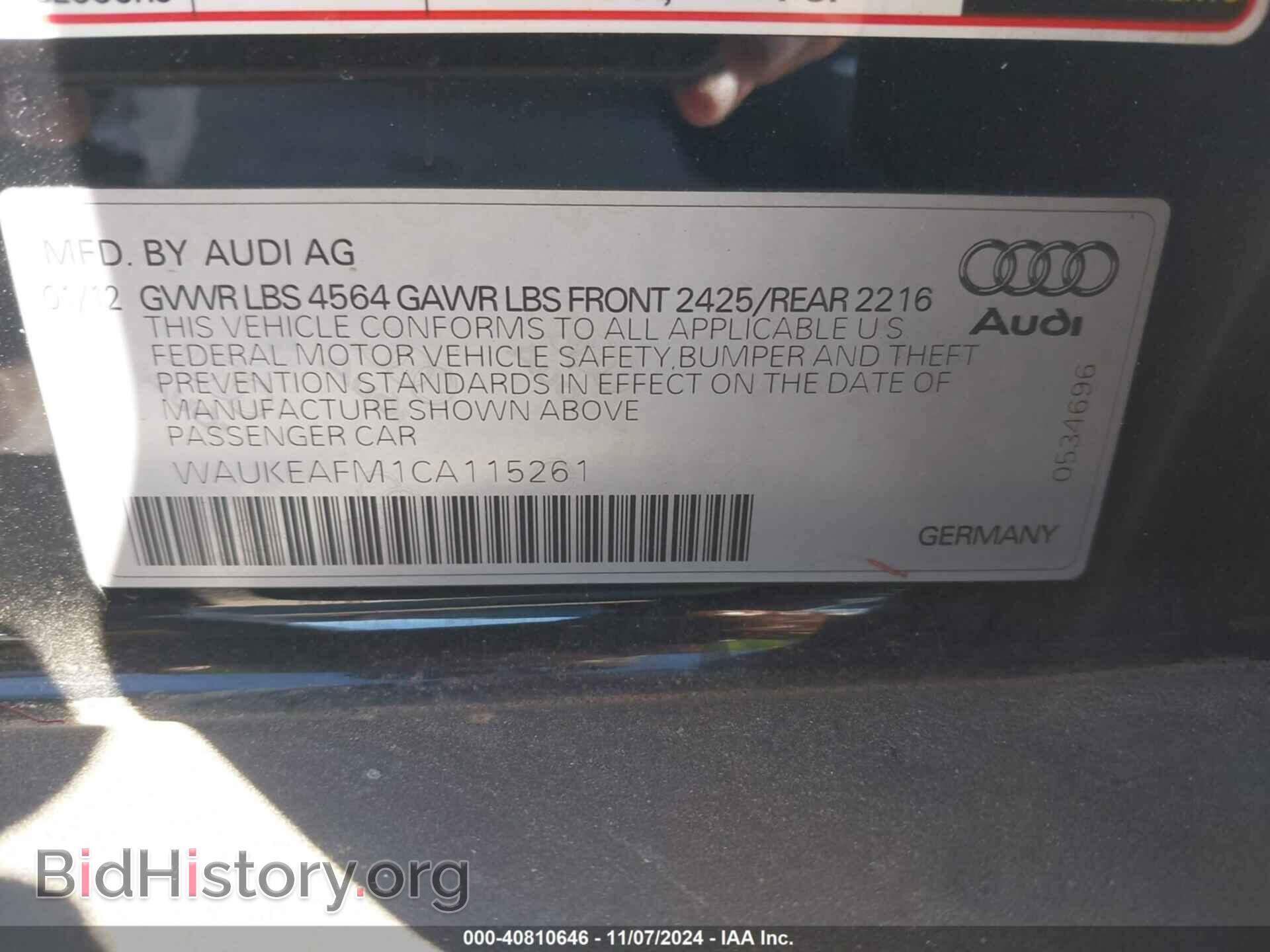 2012 AUDI A3 - VIN: WAUKEAFM1CA115261 - Photo 9