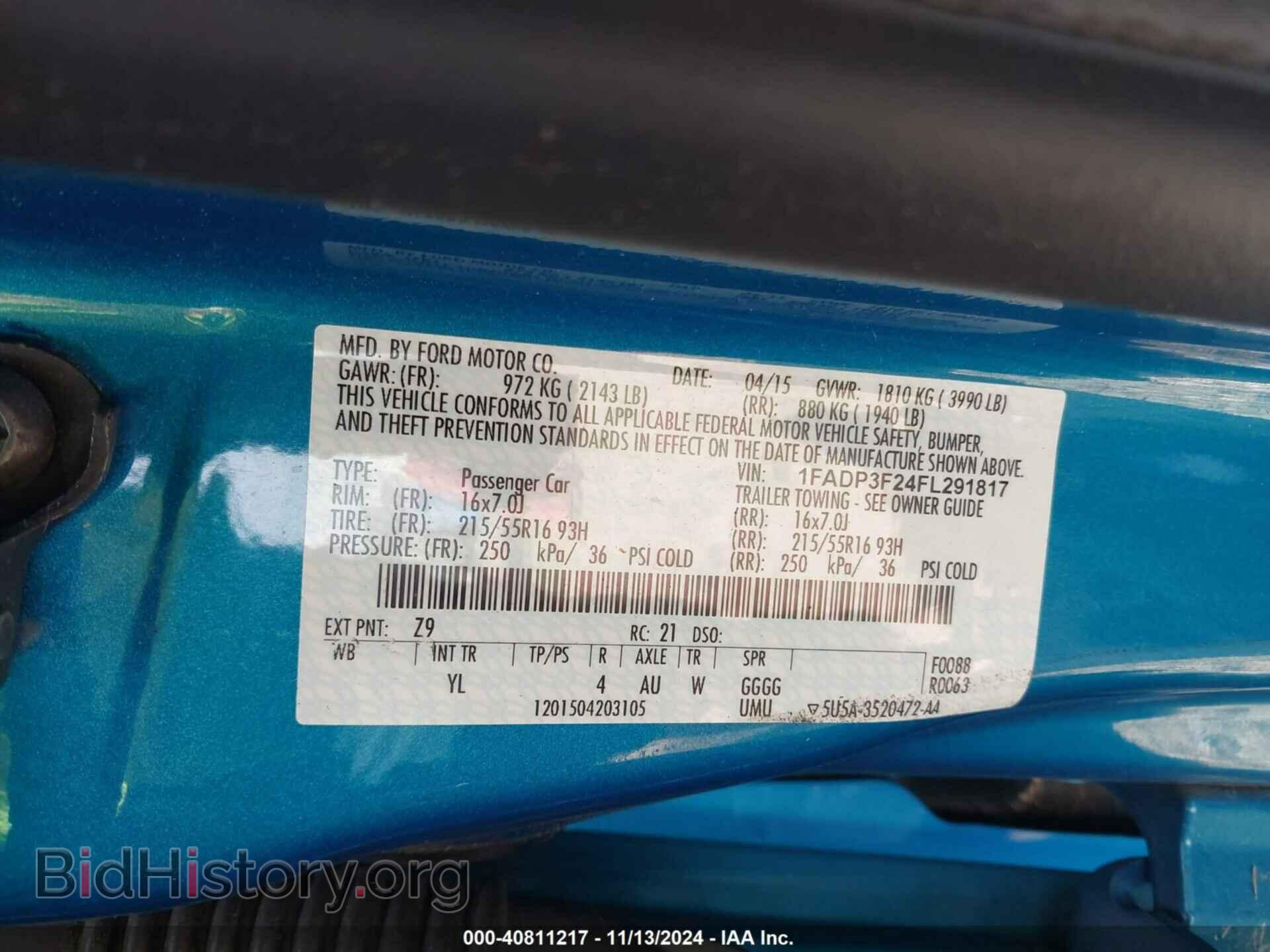2015 FORD FOCUS - VIN: 1FADP3F24FL291817 - Photo 9