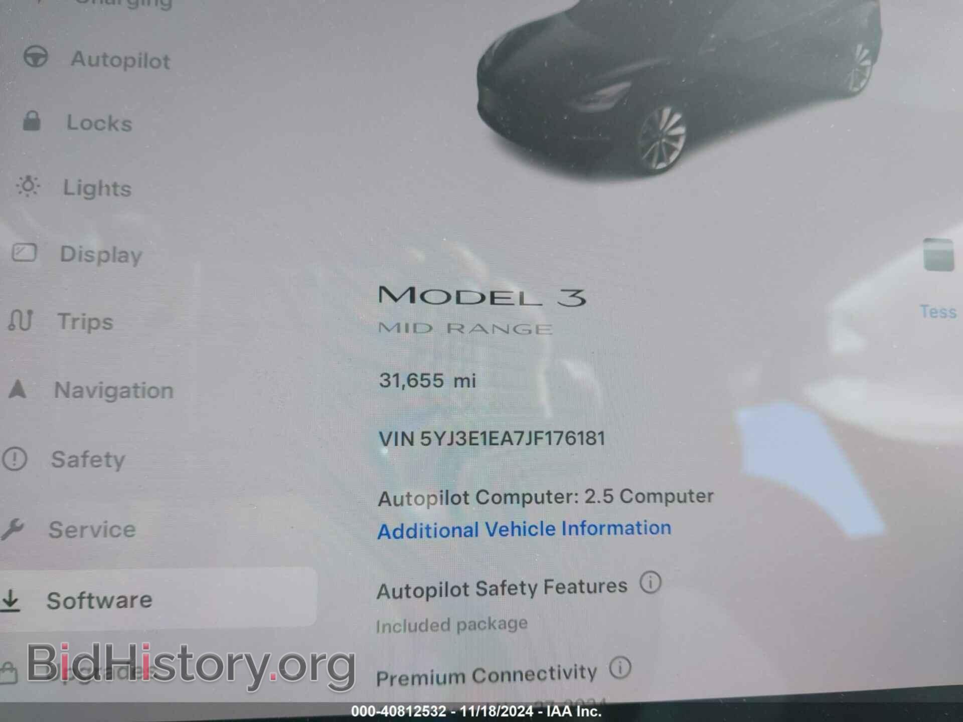2018 TESLA MODEL 3 - VIN: 5YJ3E1EA7JF176181 - Фото 7
