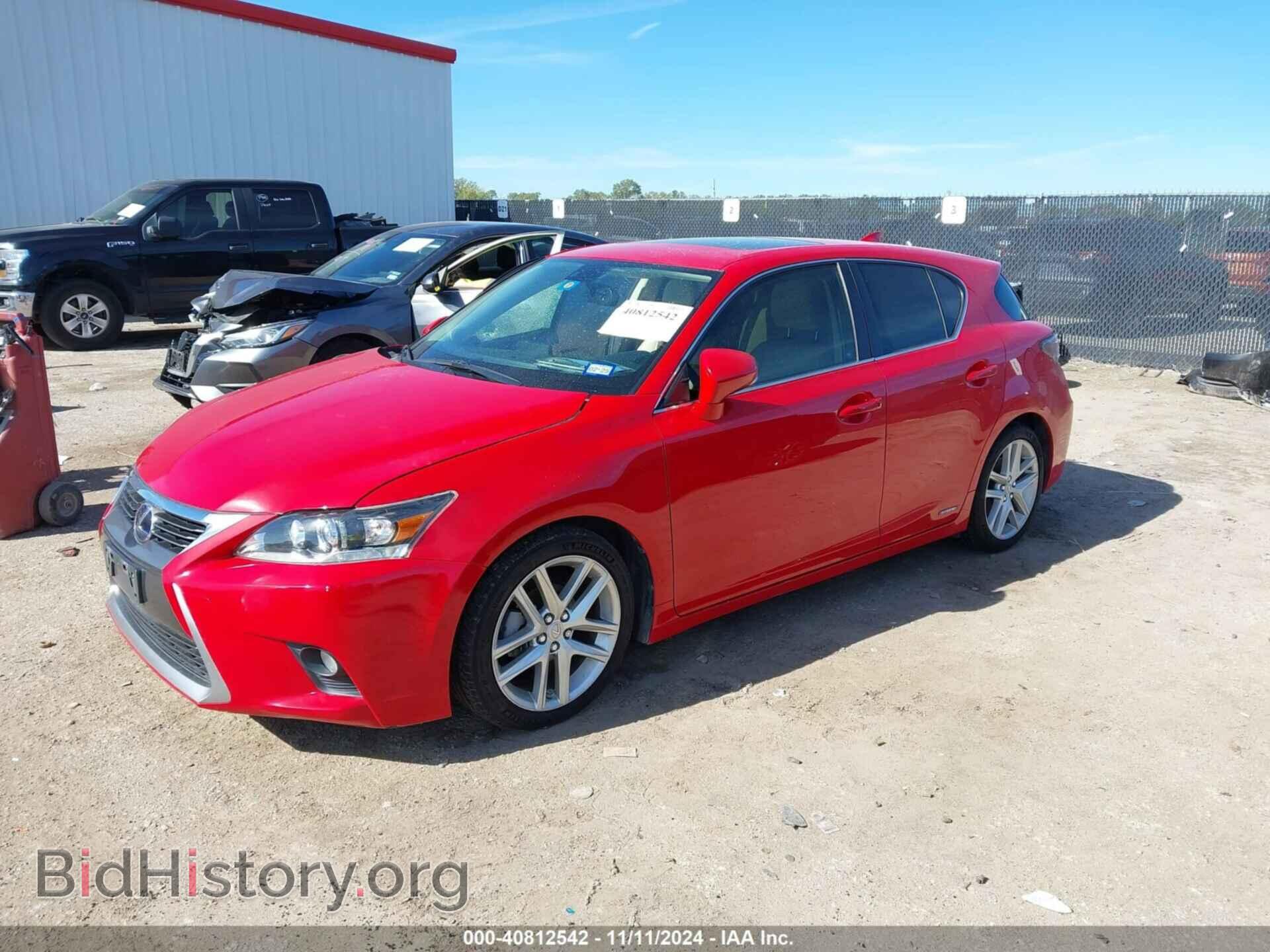 2015 LEXUS CT 200H - VIN: JTHKD5BH7F2221085 - Фото 2