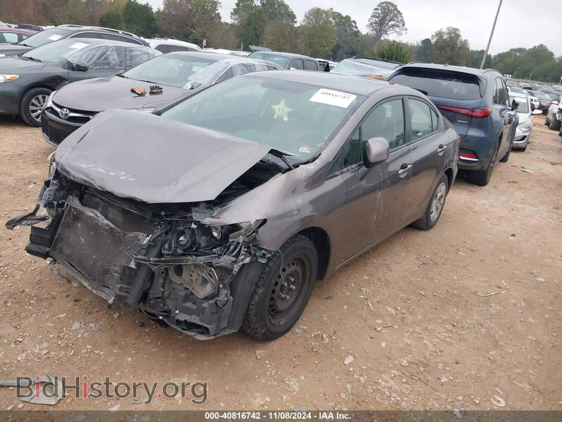 2013 HONDA CIVIC - VIN: 19XFB2F51DE240819 - Фото 2