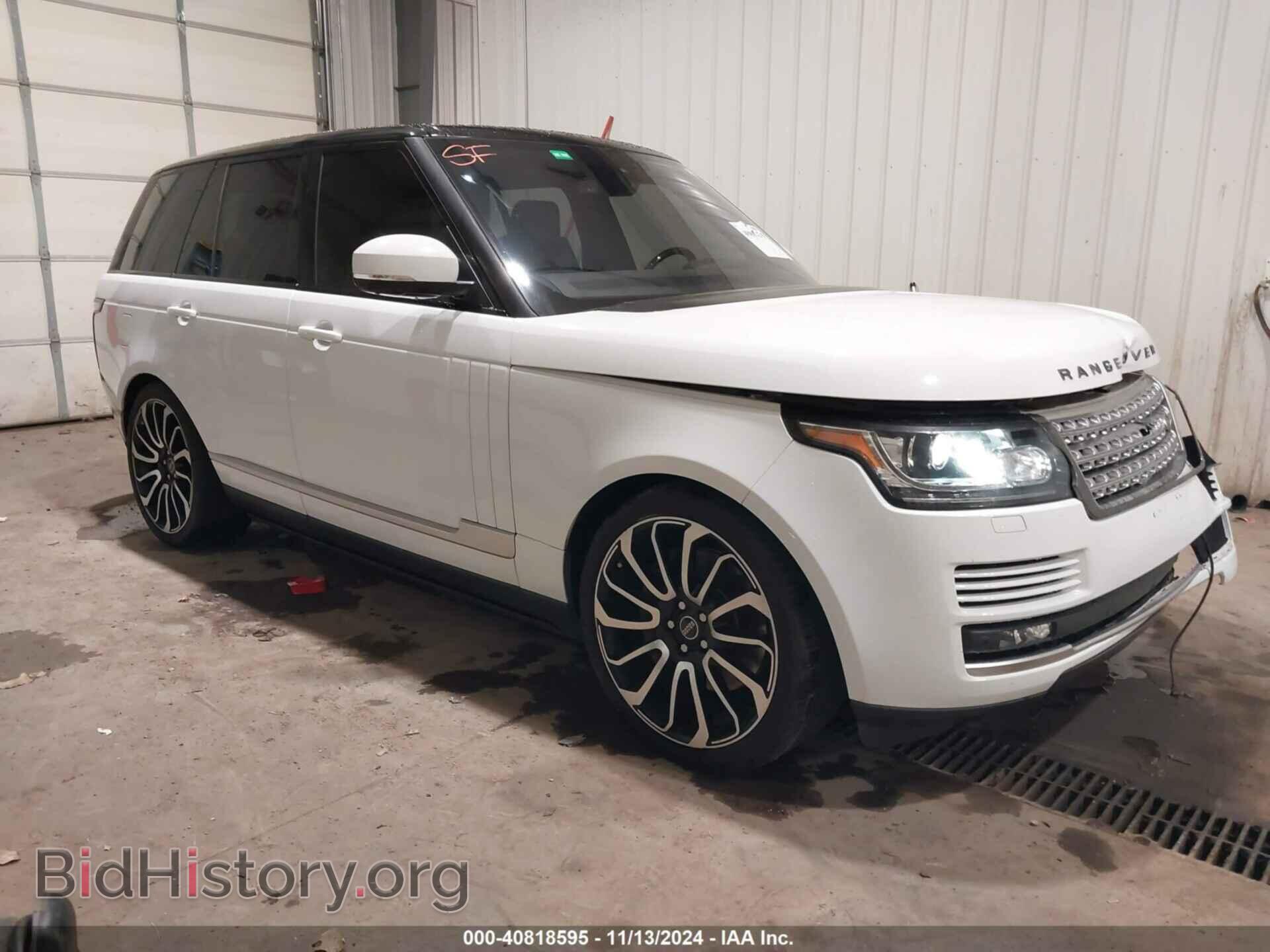 Фотография SALGS2EF0GA291601 - LAND ROVER RANGE ROVER 2016