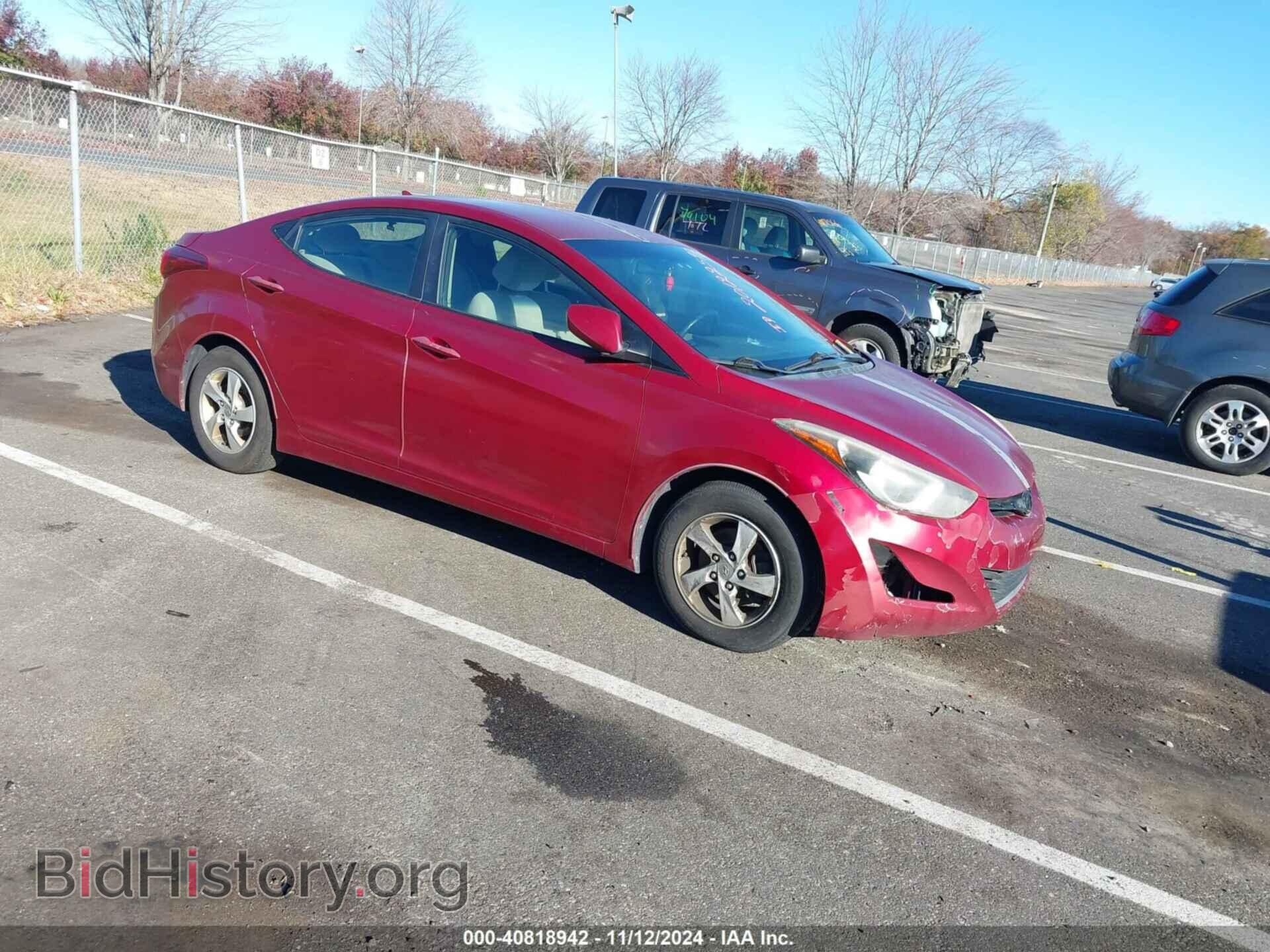Photo 5NPDH4AE6EH455909 - HYUNDAI ELANTRA 2014