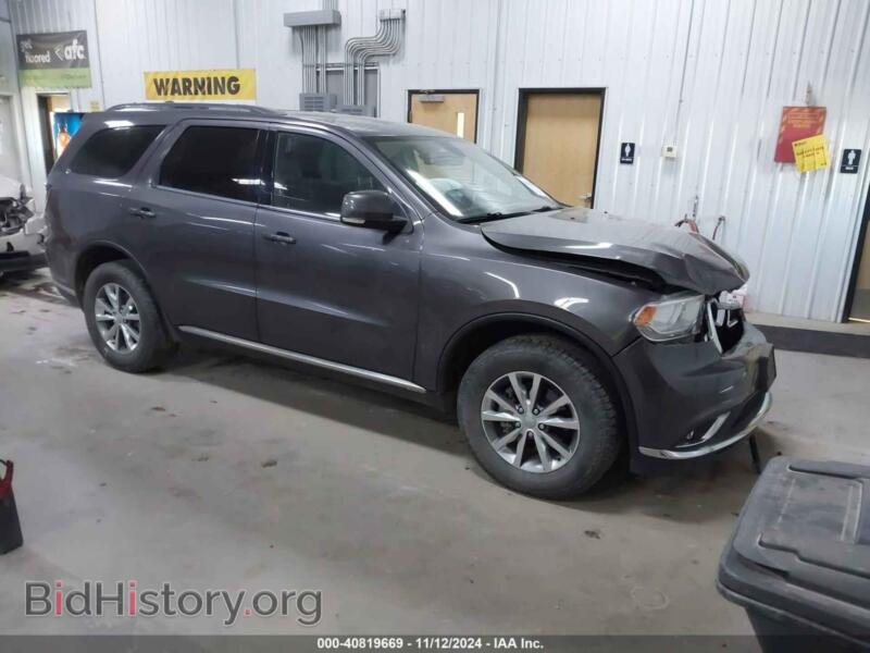 2014 Dodge DURANGO Limited (VIN 1C4RDJDG3EC562702) — фото 1 из 16, IAAI, повреждение: передняя часть