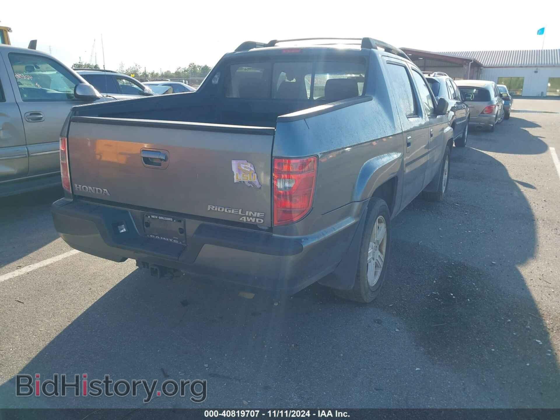 2009 HONDA RIDGELINE - VIN: 5FPYK16509B103673 - Фото 4