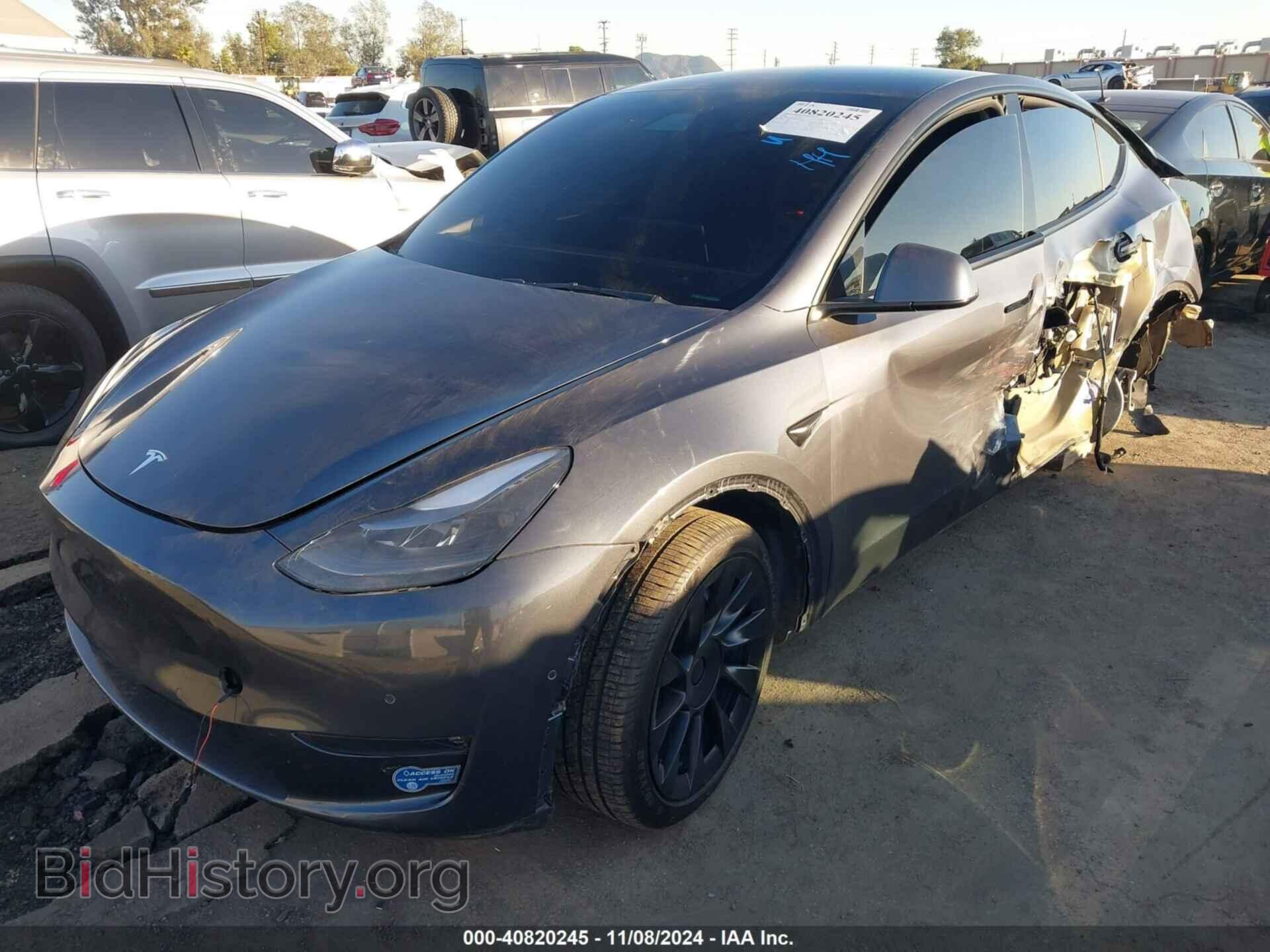 2021 TESLA MODEL Y - VIN: 5YJYGDED2MF110296 - Фото 2