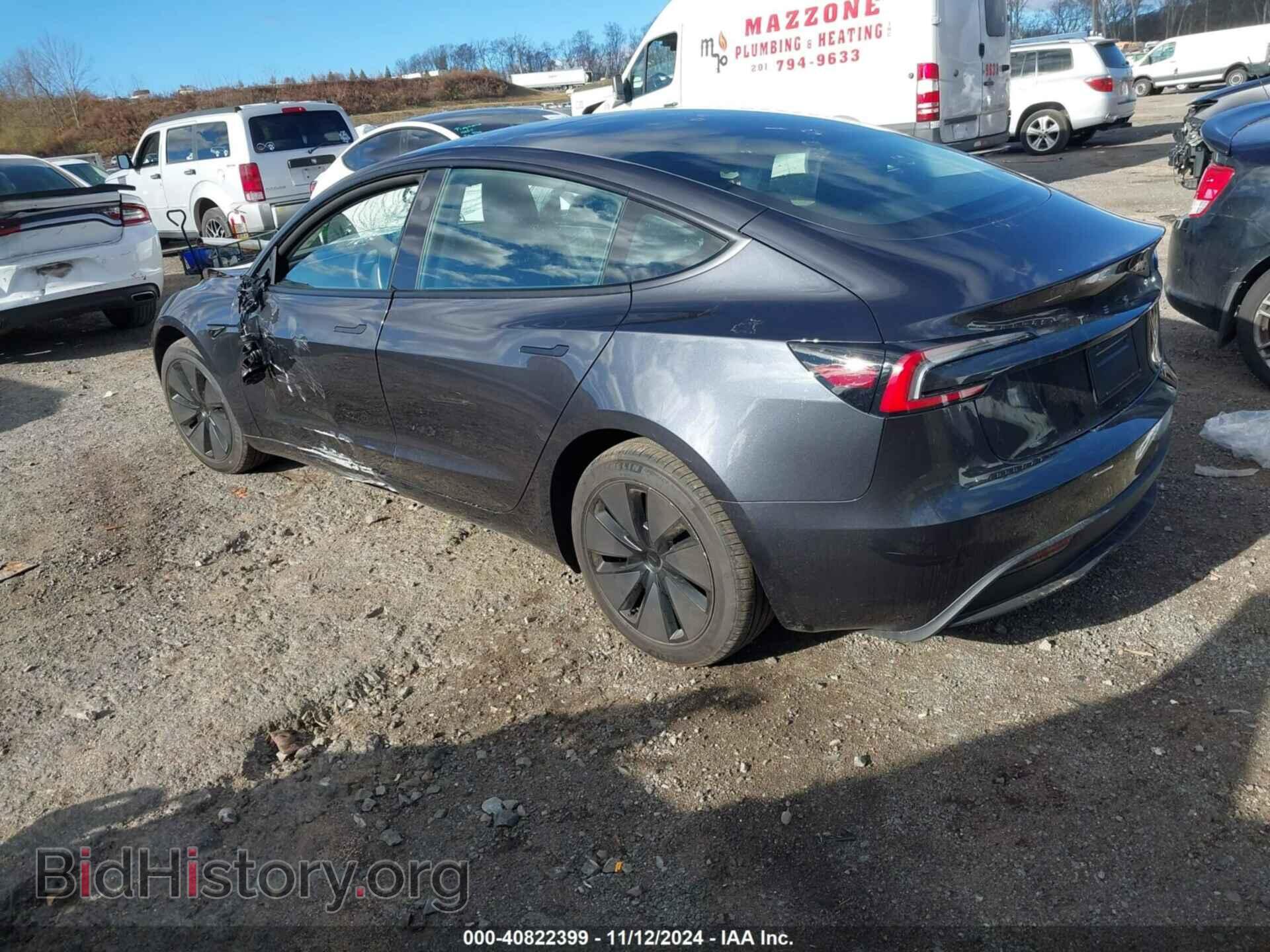 2024 TESLA MODEL 3 - VIN: 5YJ3E1EA9RF843196 - Фото 3