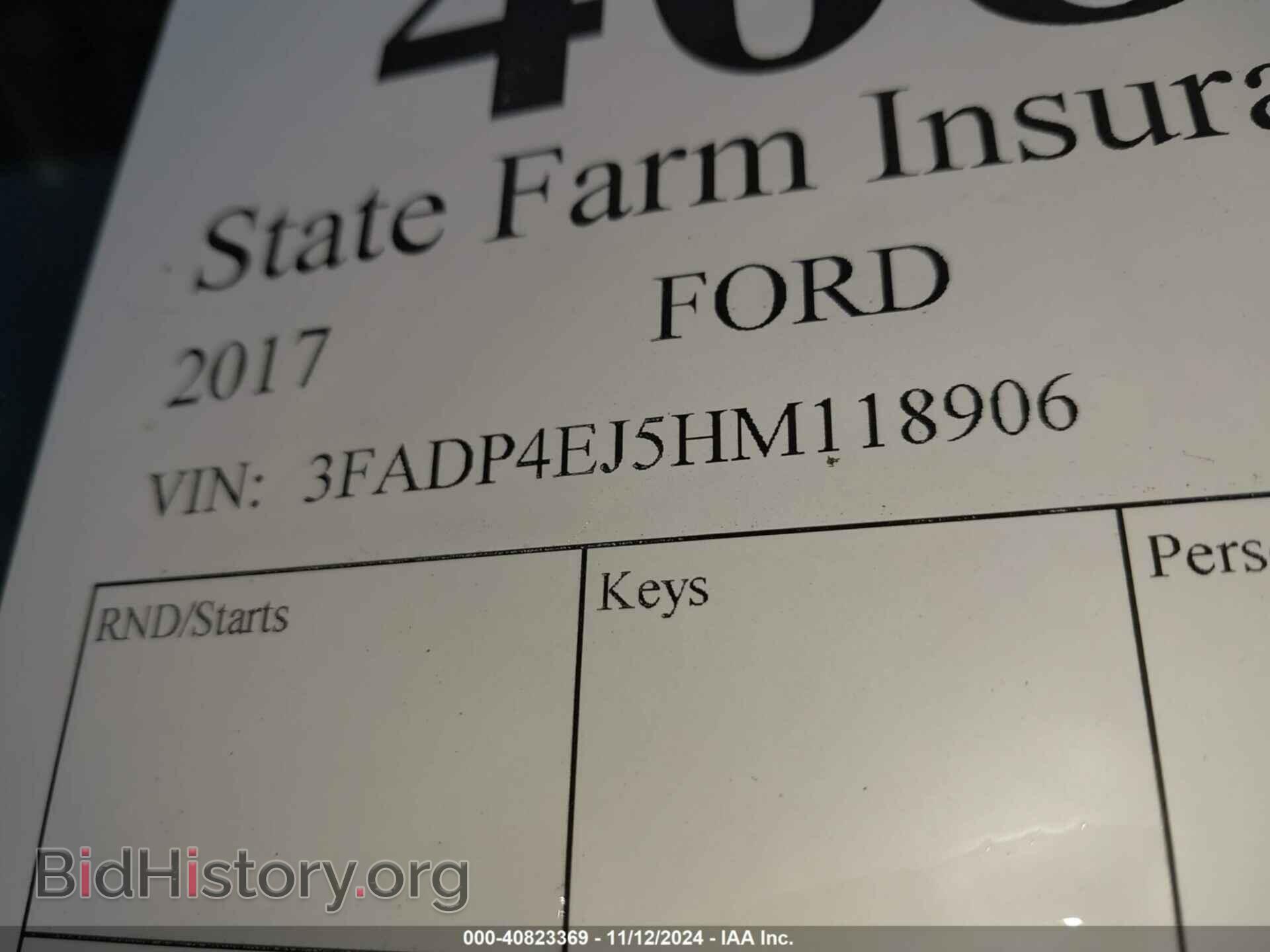 2017 FORD FIESTA - VIN: 3FADP4EJ5HM118906 - Photo 9