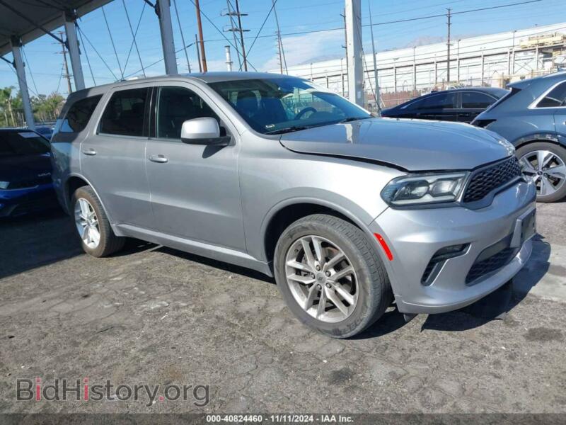 2021 Dodge DURANGO GT AWD (VIN 1C4RDJDG1MC602421) — фото 1 из 16, IAAI, повреждение: передняя часть