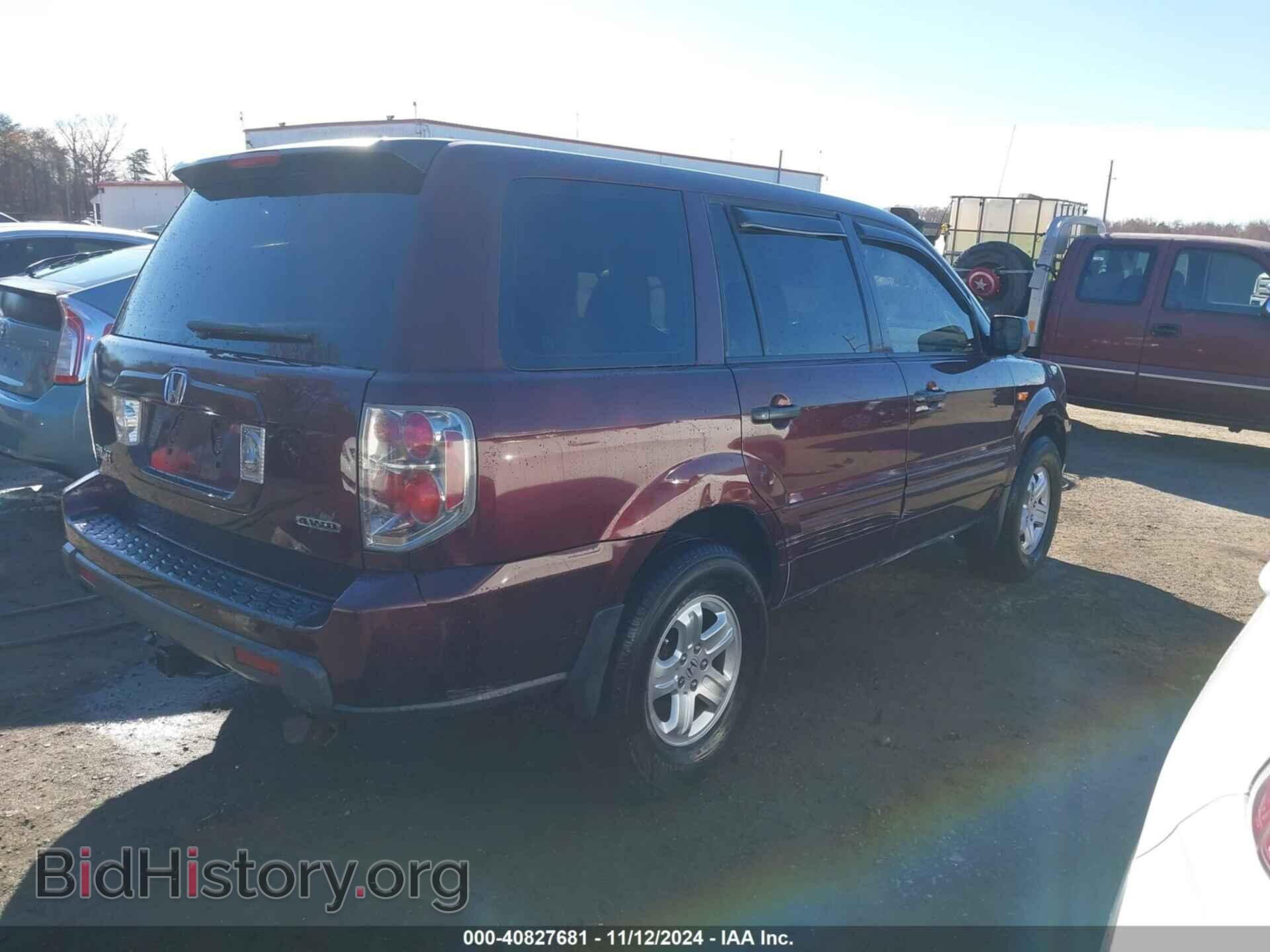 2007 HONDA PILOT - VIN: 2HKYF18167H510970 - Фото 4