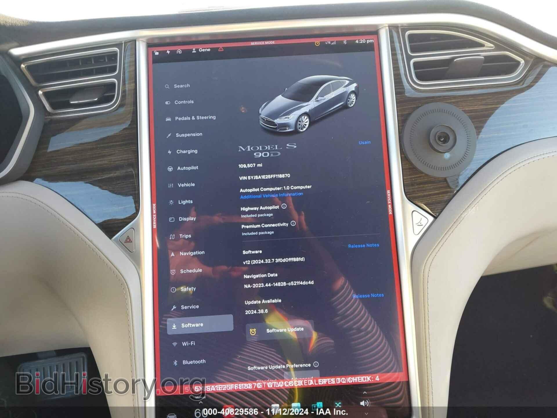 2015 TESLA MODEL S - VIN: 5YJSA1E25FF118870 - Фото 7