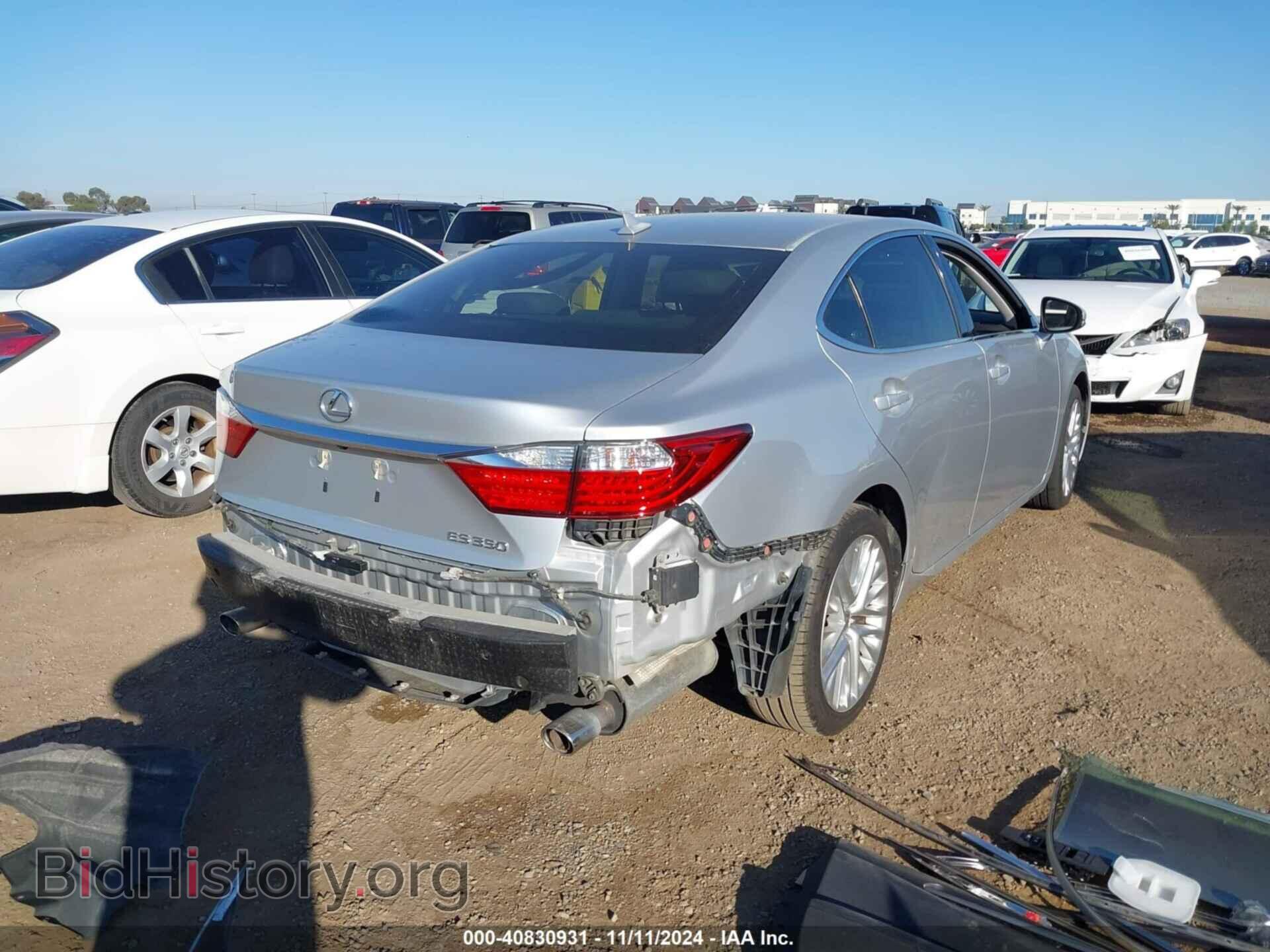 2013 LEXUS ES 350 - VIN: JTHBK1GG4D2000586 - Фото 4
