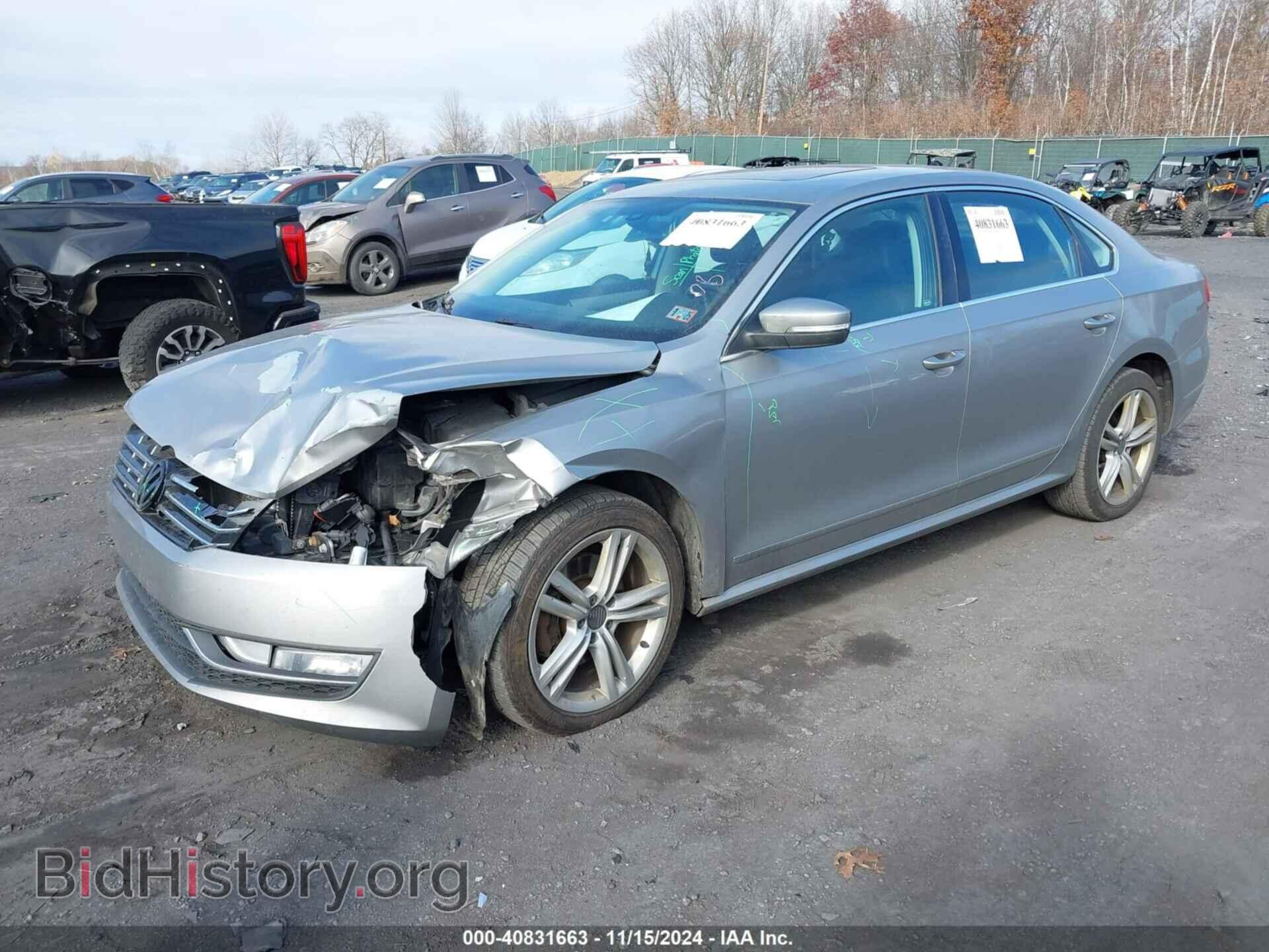 2013 VOLKSWAGEN PASSAT - VIN: 1VWBN7A3XDC058954 - Фото 2