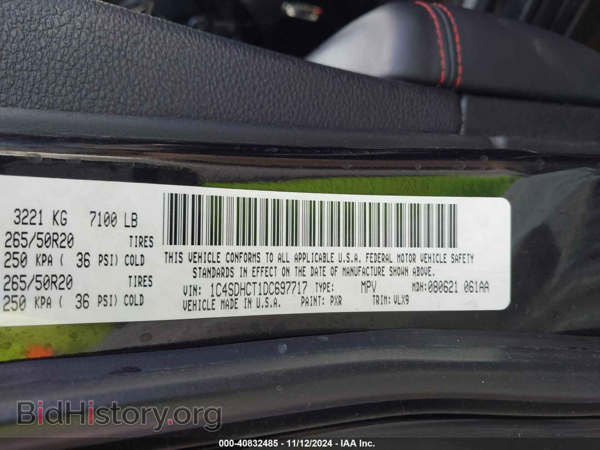 2013 DODGE DURANGO - VIN: 1C4SDHCT1DC697717 - Photo 9