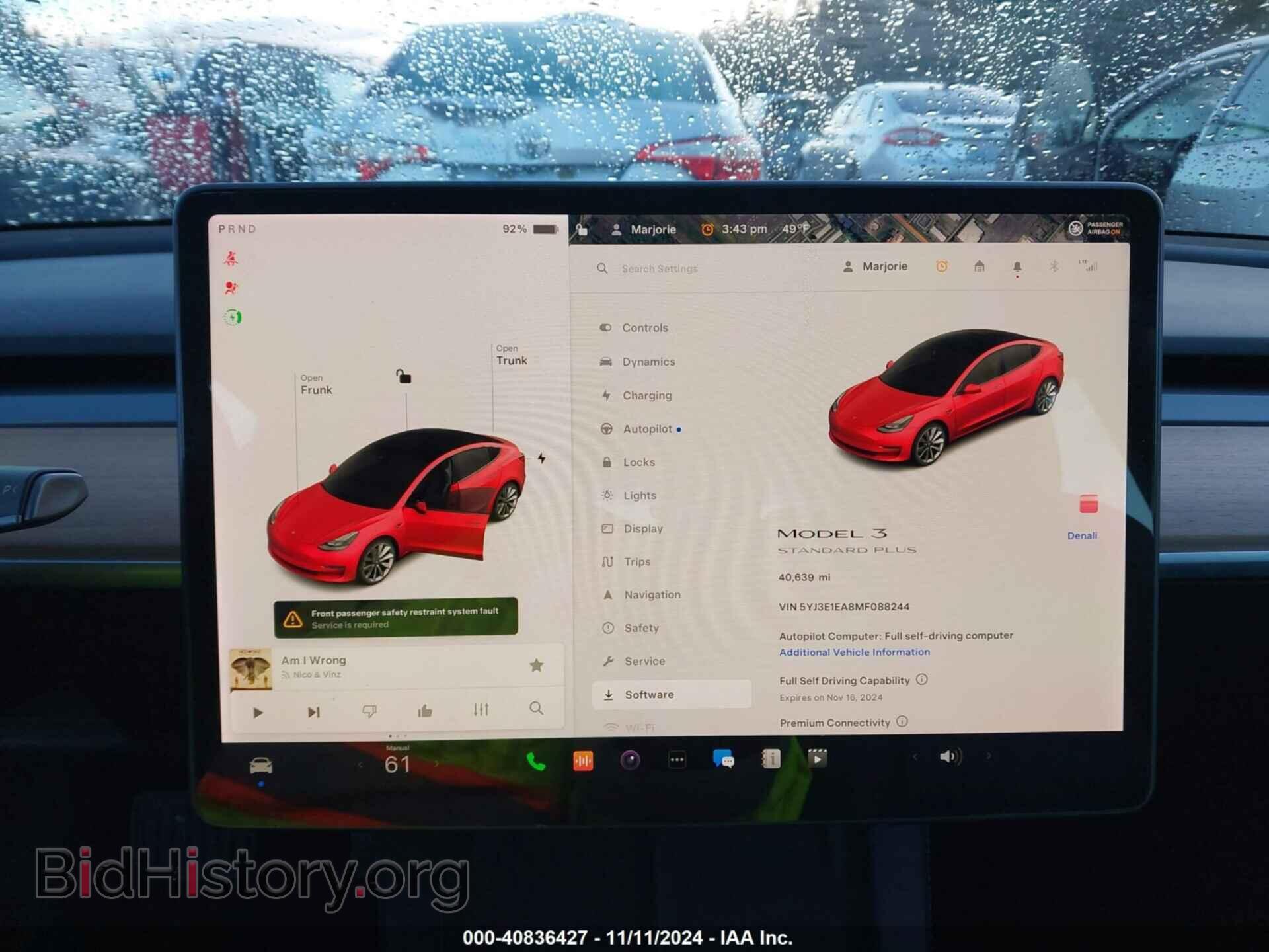 2021 TESLA MODEL 3 - VIN: 5YJ3E1EA8MF088244 - Фото 18
