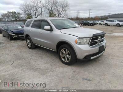 2012 Dodge DURANGO SXT, серебристый — VIN 1C4RDJAG1CC301778, IAAI
