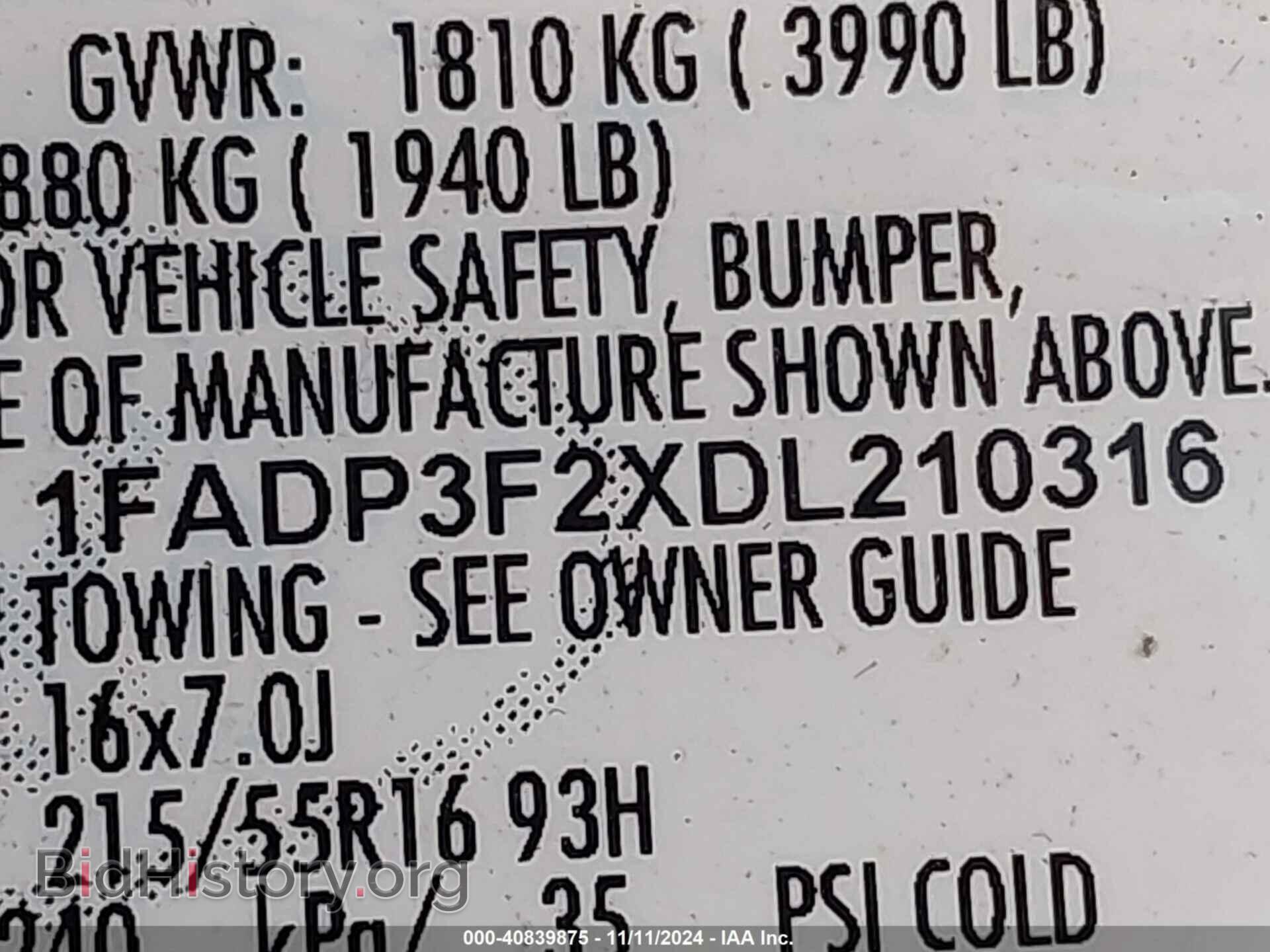 2013 FORD FOCUS - VIN: 1FADP3F2XDL210316 - Photo 9