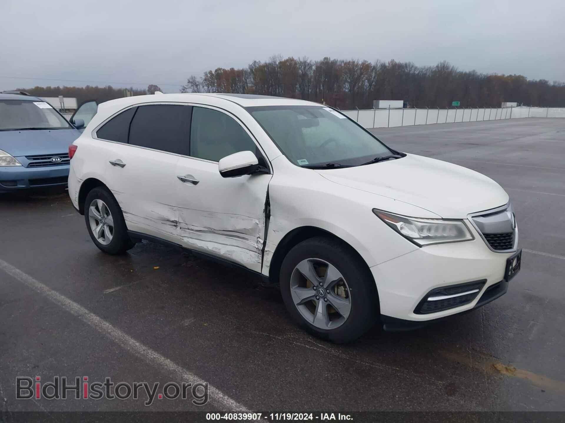 Фотография 5FRYD4H20FB027731 - ACURA MDX 2015