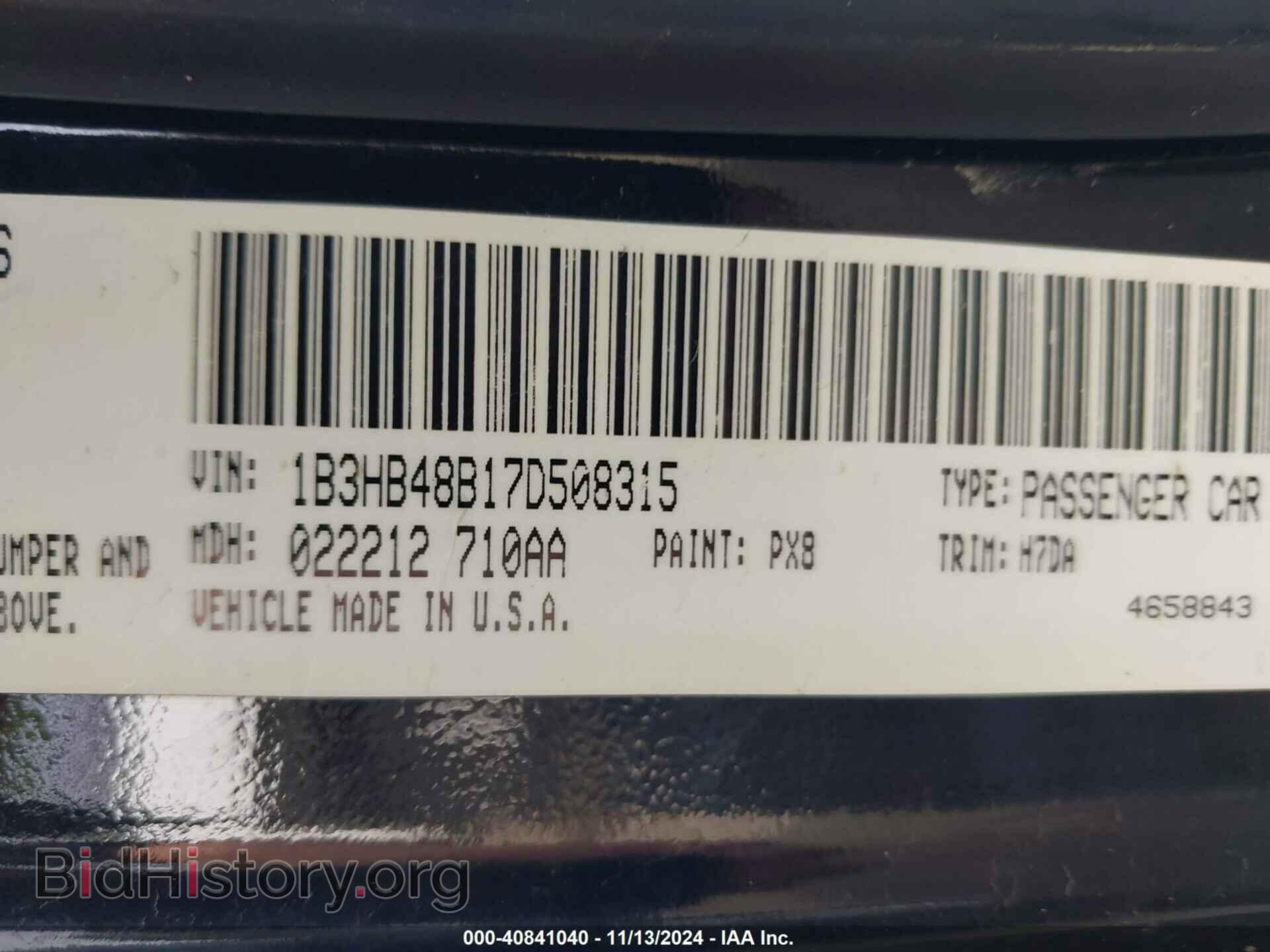 2007 DODGE CALIBER - VIN: 1B3HB48B17D508315 - Фото 9