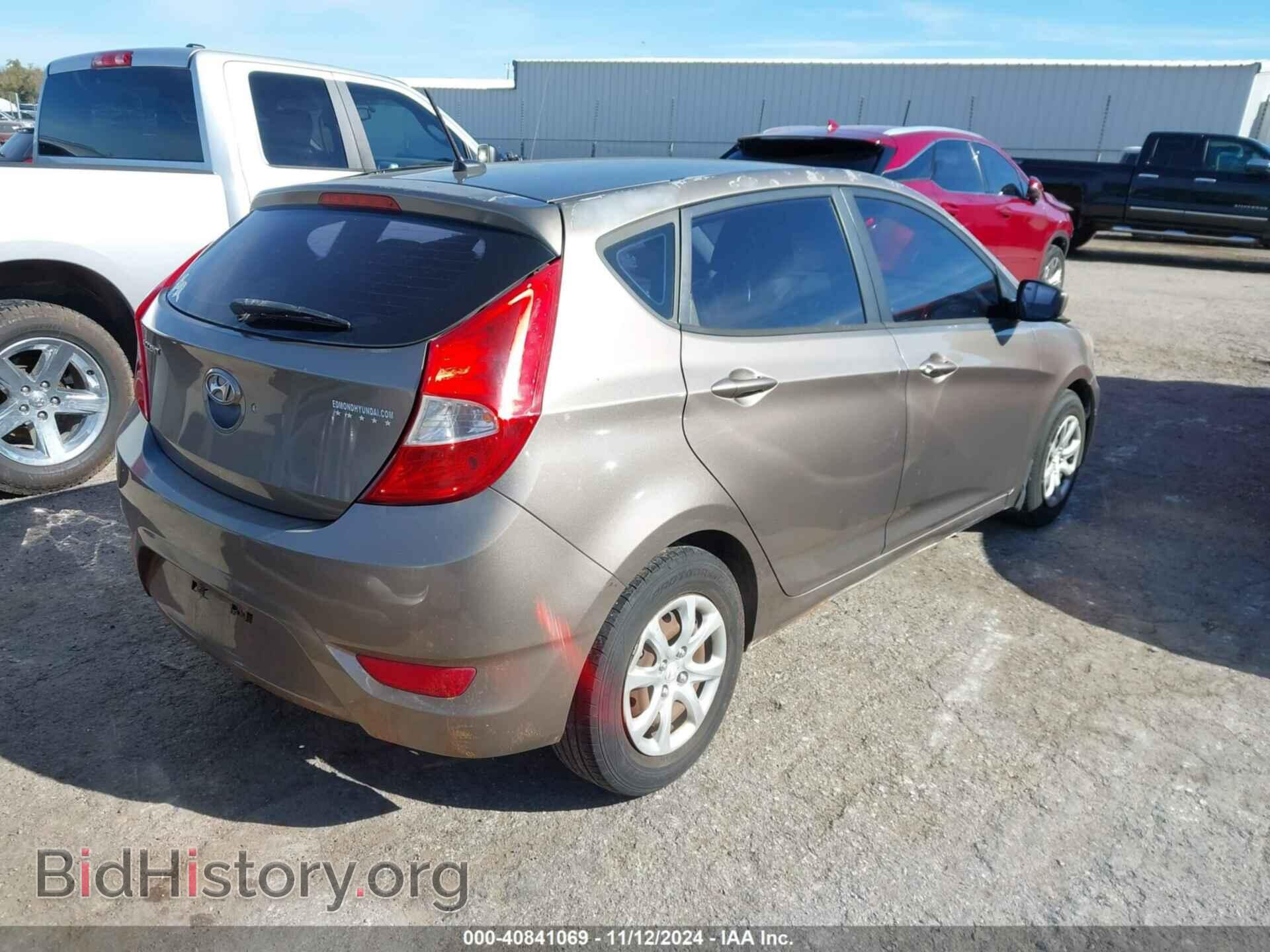 2012 HYUNDAI ACCENT - VIN: KMHCT5AE1CU010220 - Фото 4