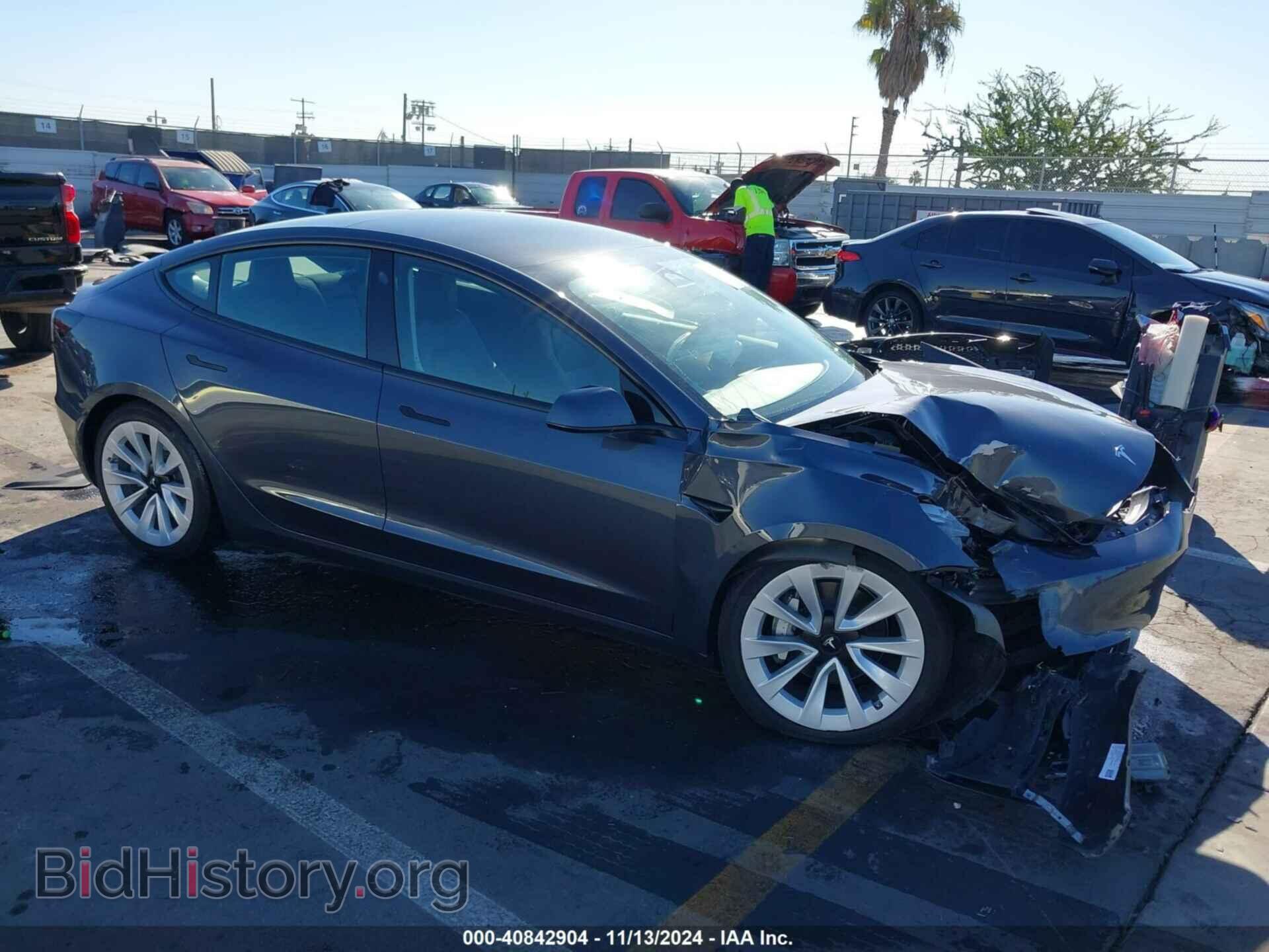 Photo 5YJ3E1EA1NF375166 - TESLA MODEL 3 2022