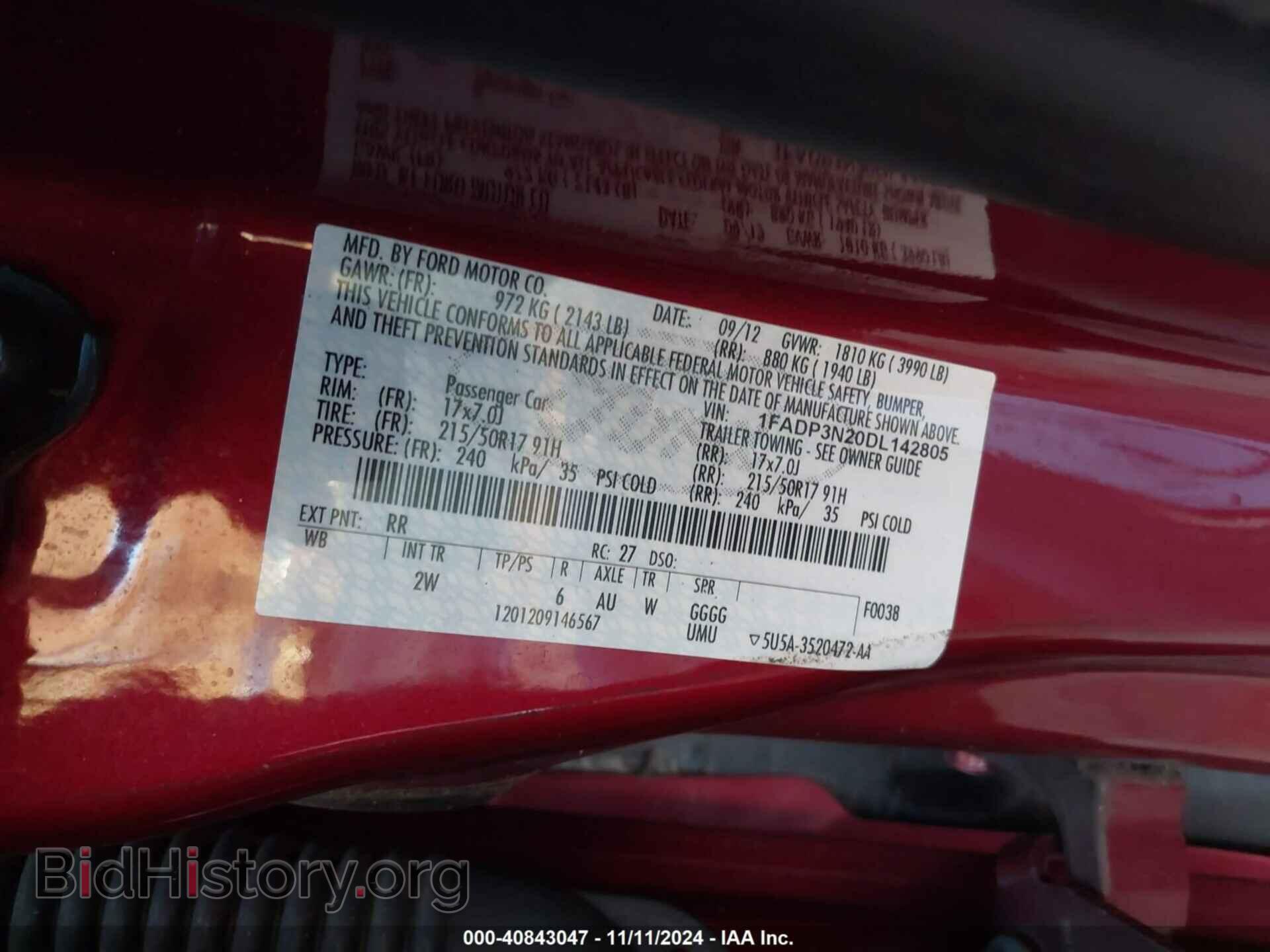 2013 FORD FOCUS - VIN: 1FADP3N20DL142805 - Photo 9