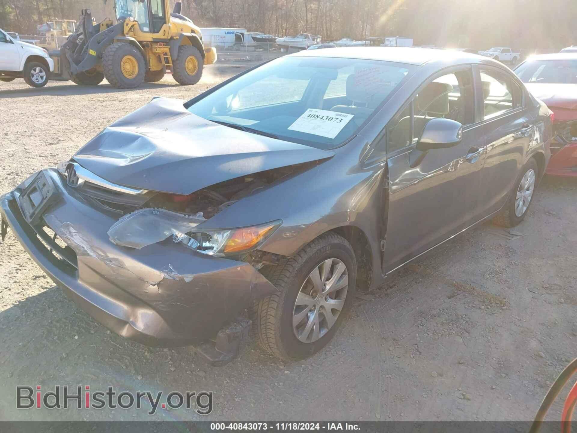 2012 HONDA CIVIC - VIN: 2HGFB2F54CH592247 - Фото 2