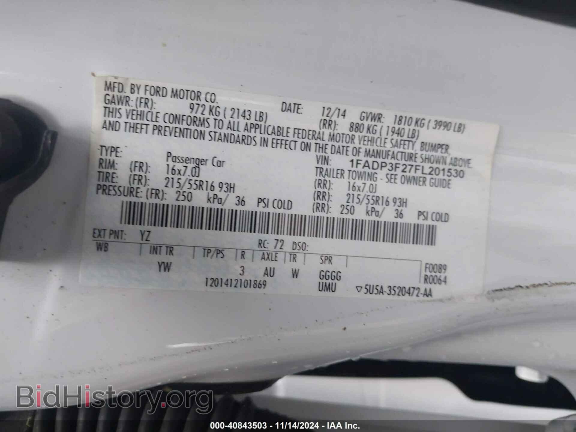 2015 FORD FOCUS - VIN: 1FADP3F27FL201530 - Photo 9