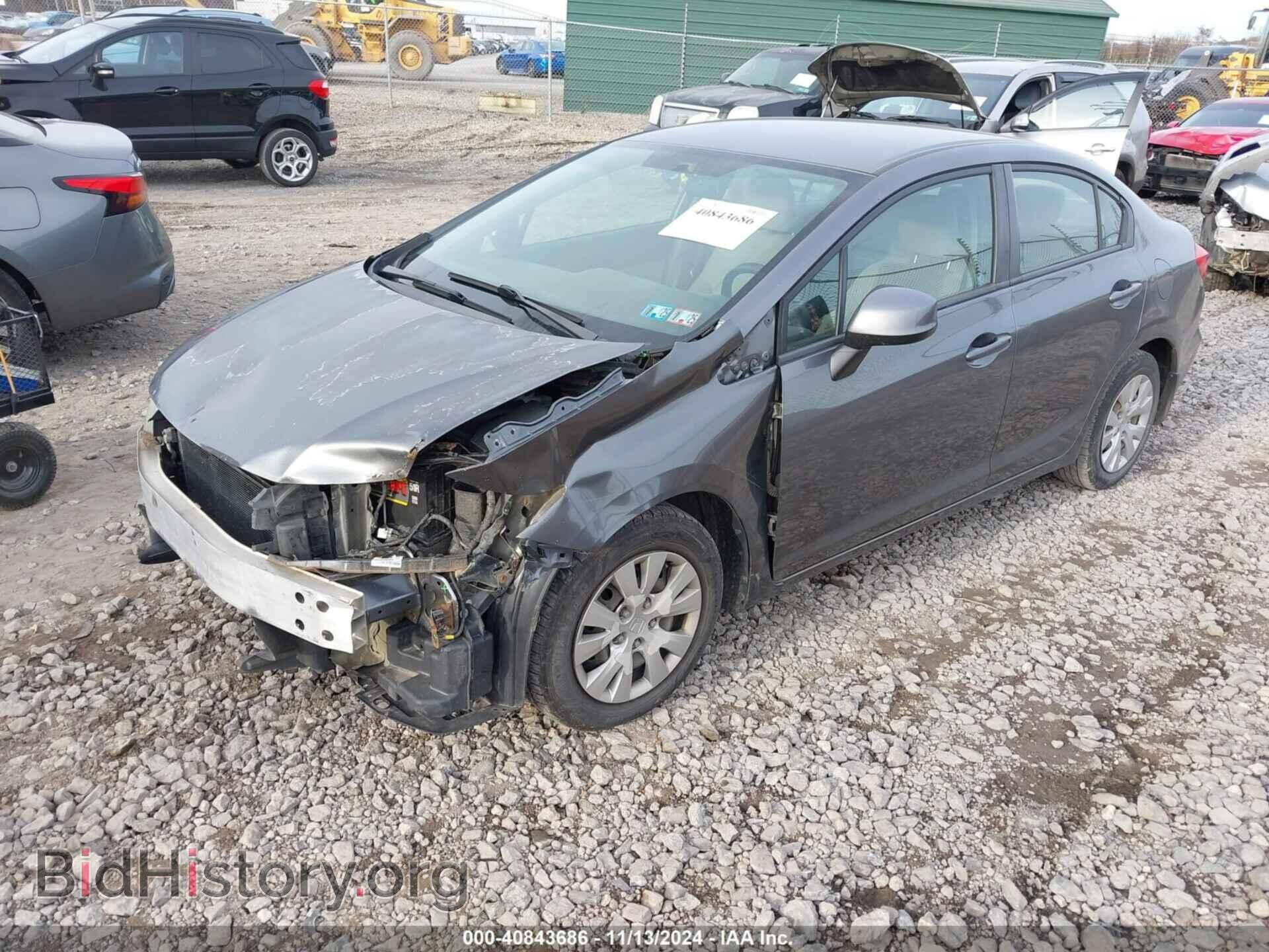 2012 HONDA CIVIC - VIN: 19XFB2F56CE328909 - Фото 2