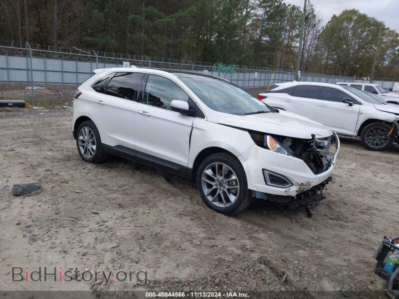 2016 Ford EDGE Titanium (VIN 2FMPK3K84GBB47830) — photo 1 of 17, IAAI, damage: front end