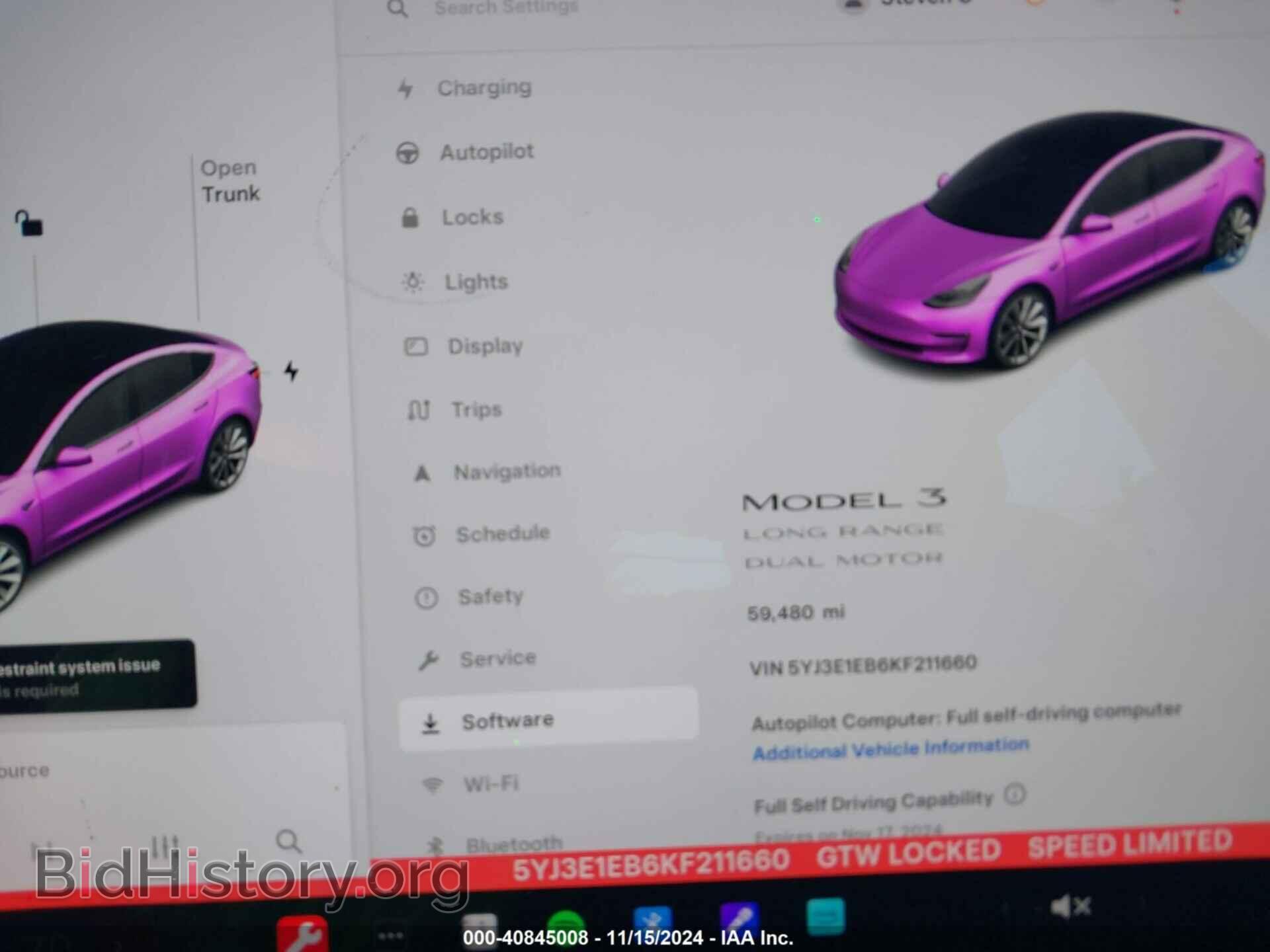 2019 TESLA MODEL 3 - VIN: 5YJ3E1EB6KF211660 - Photo 15
