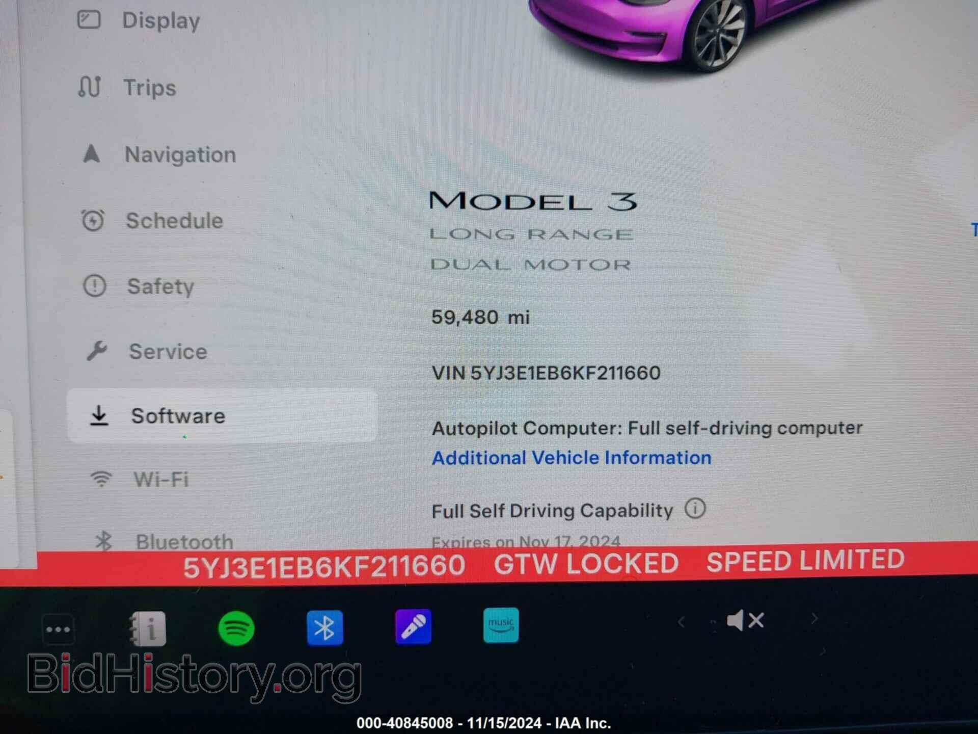2019 TESLA MODEL 3 - VIN: 5YJ3E1EB6KF211660 - Photo 7