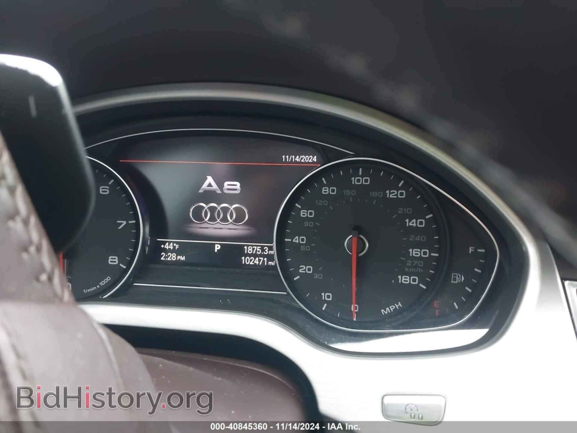 2014 AUDI A8 L - VIN: WAUR2AFD4EN004562 - Фото 7