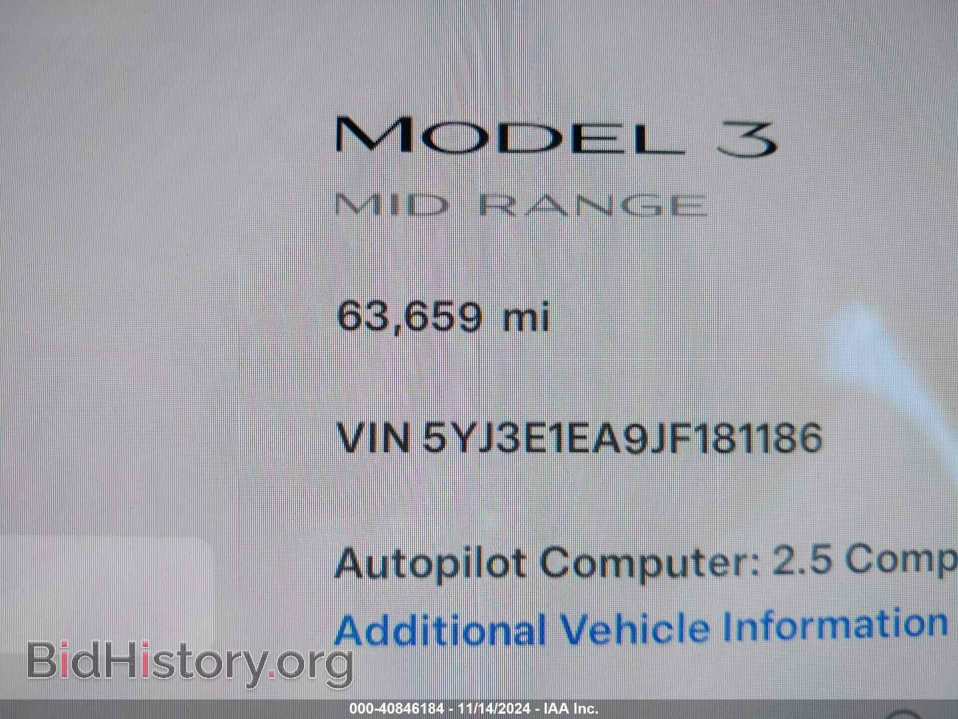 2018 TESLA MODEL 3 - VIN: 5YJ3E1EA9JF181186 - Фото 7