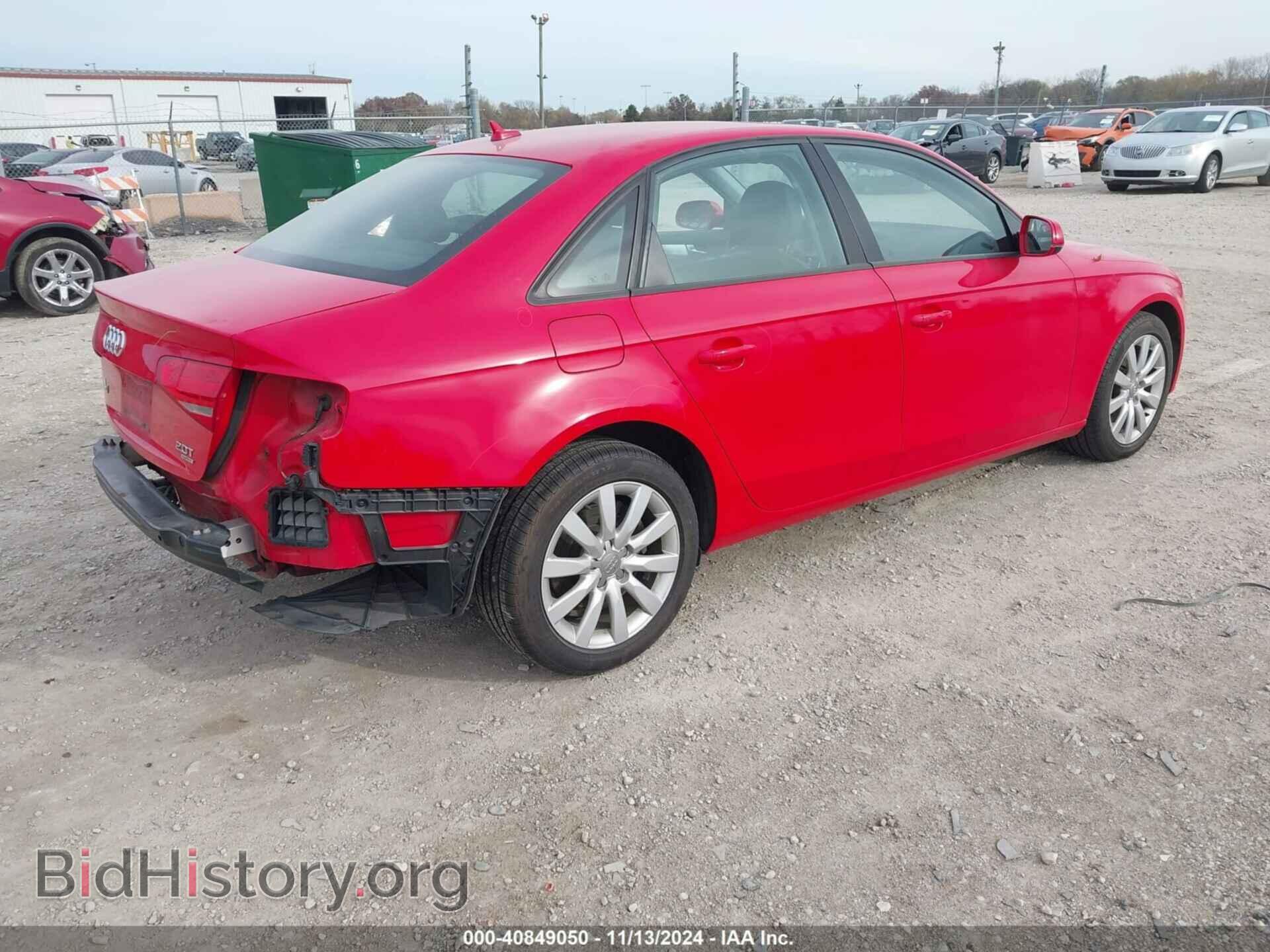 2013 AUDI A4 - VIN: WAUBFAFL3DA160899 - Фото 4