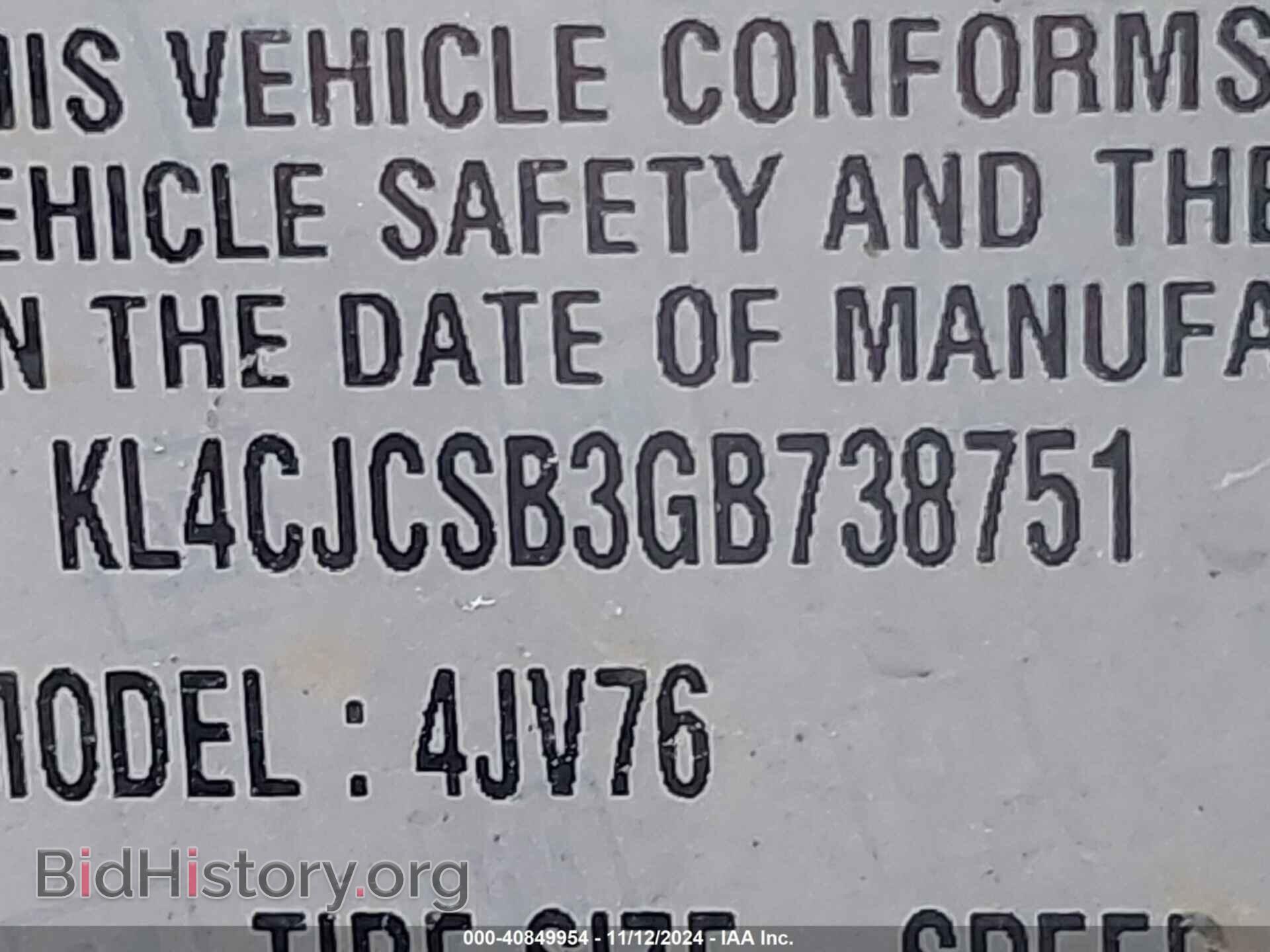 2016 BUICK ENCORE - VIN: KL4CJCSB3GB738751 - Фото 9