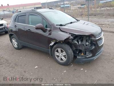 2015 Chevrolet TRAX LT, burgundy — VIN KL7CJLSB6FB091179, IAAI