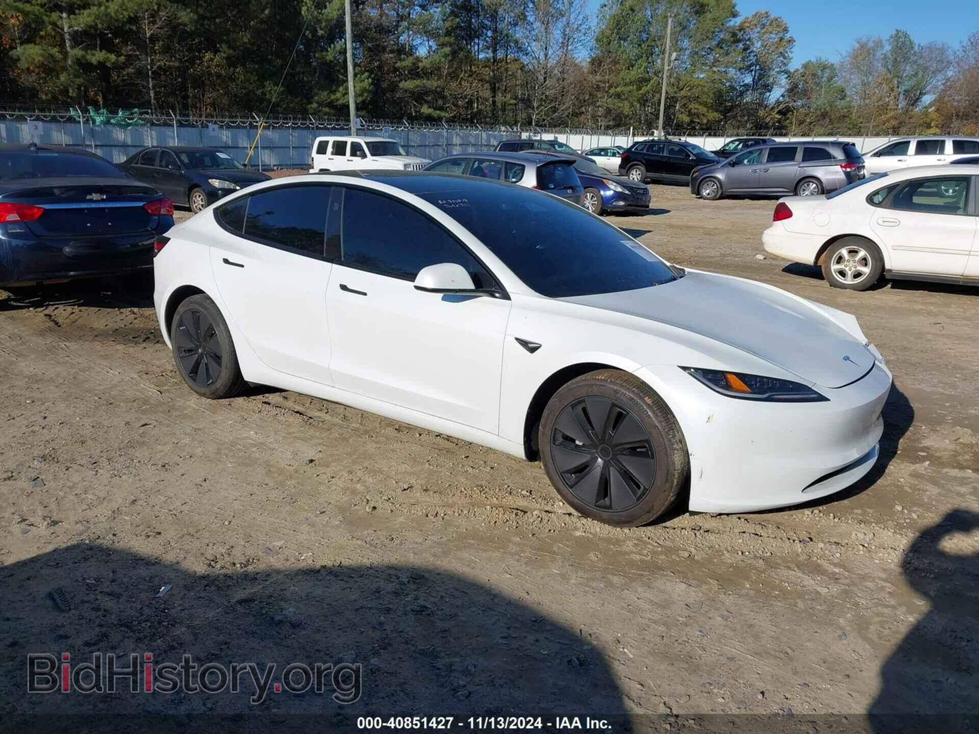 Photo 5YJ3E1EA4RF732586 - TESLA MODEL 3 2024