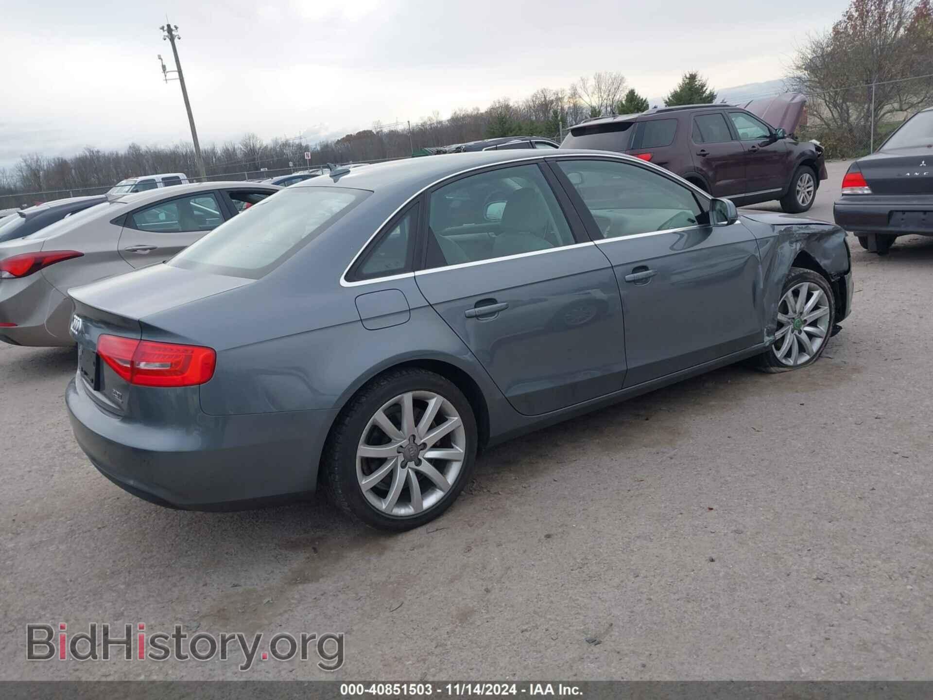 2013 AUDI A4 - VIN: WAUFFAFL9DN050529 - Фото 4