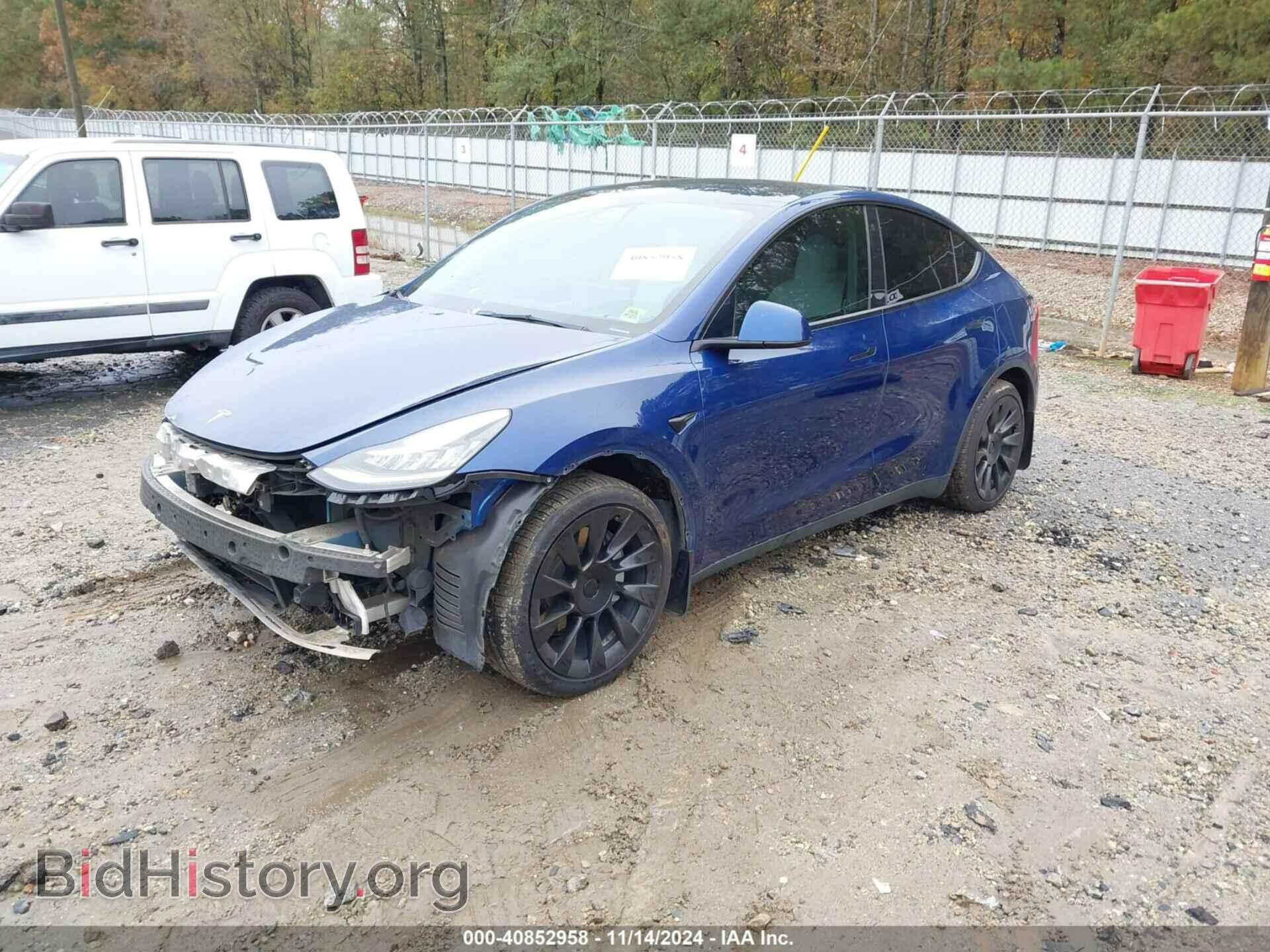 2021 TESLA MODEL Y - VIN: 5YJYGDEE4MF112351 - Фото 2