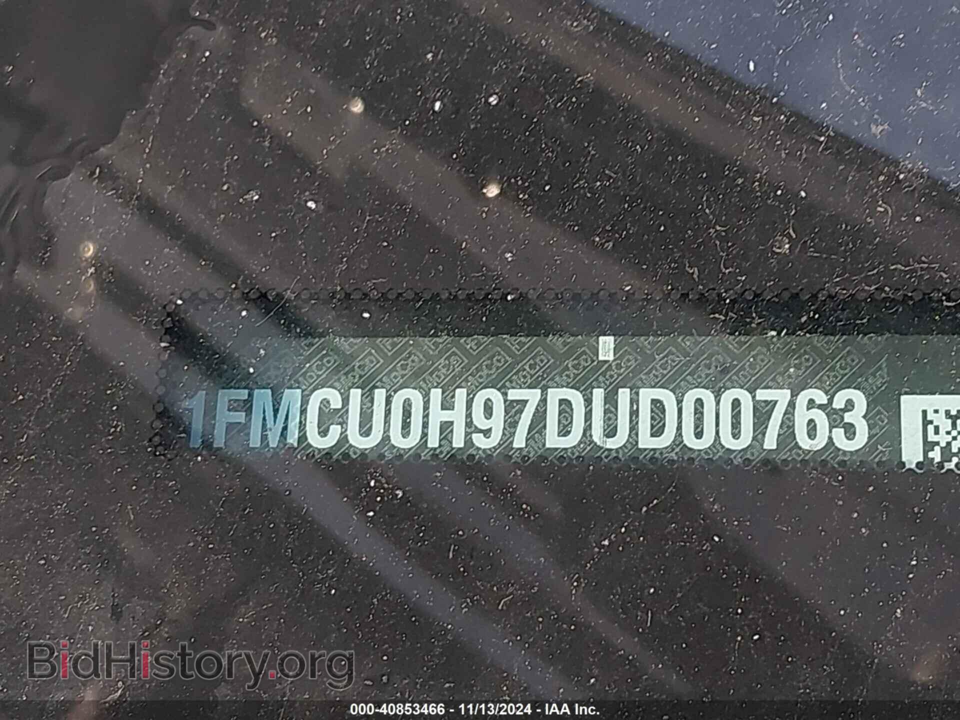 2013 FORD ESCAPE - VIN: 1FMCU0H97DUD00763 - Фото 9